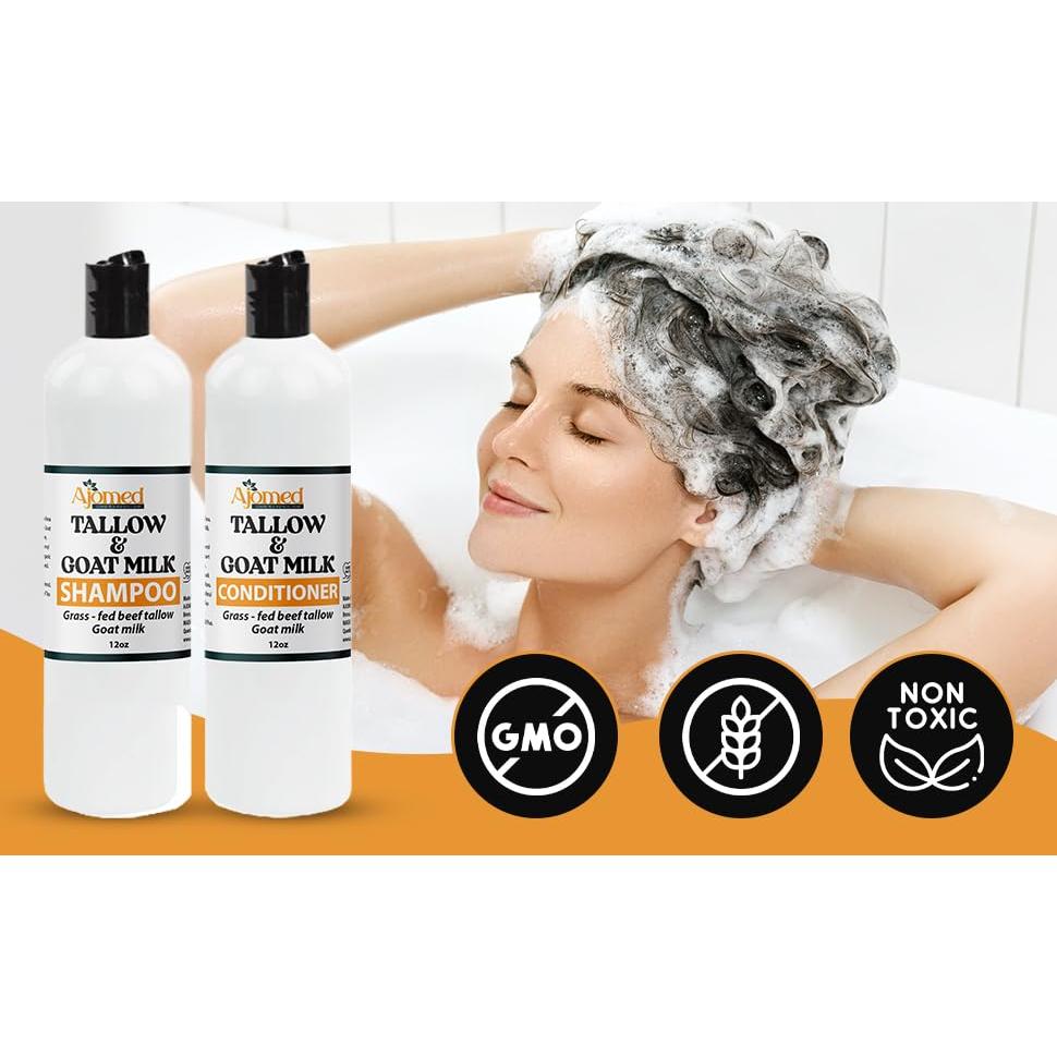 Champú y Acondicionador de Musgo Marino y Leche de Cabra 240ml