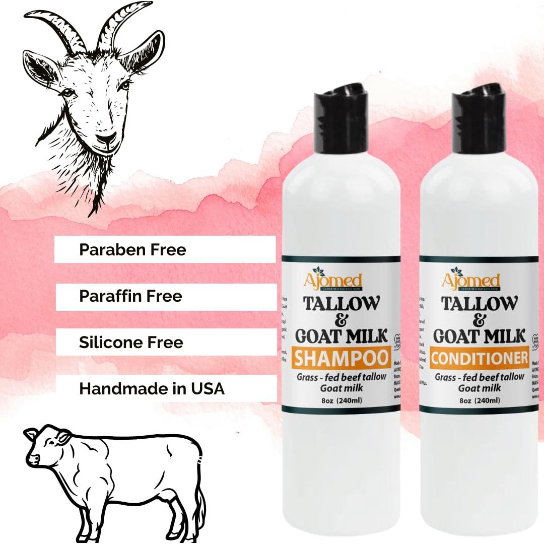 Champú y Acondicionador de Musgo Marino y Leche de Cabra 240ml