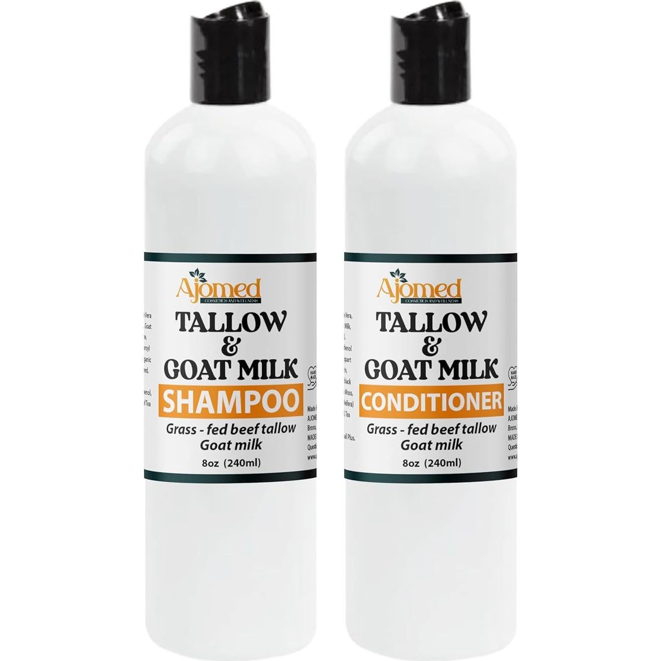 Champú y Acondicionador de Musgo Marino y Leche de Cabra 240ml