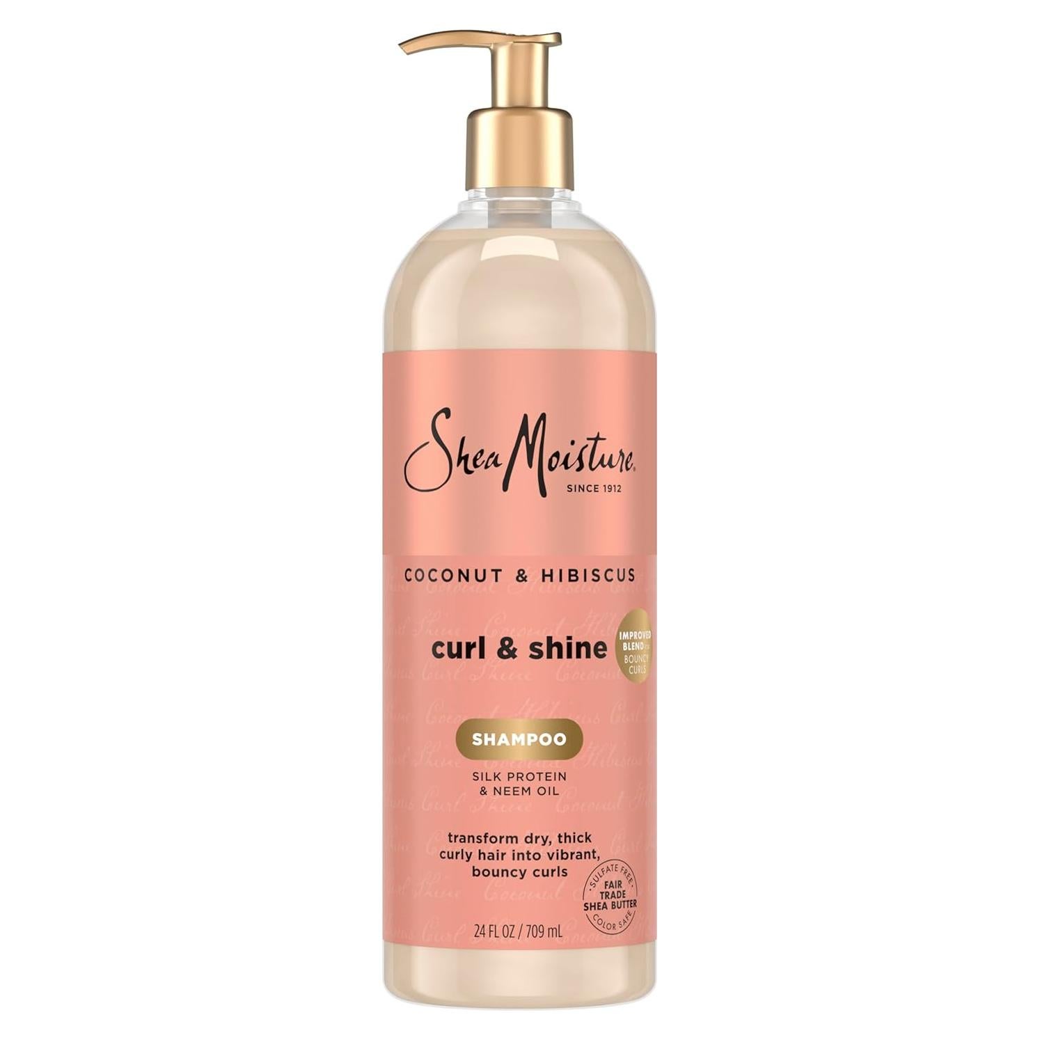 Champú SheaMoisture Coco y Hibisco 680 g para Cabello Rizado