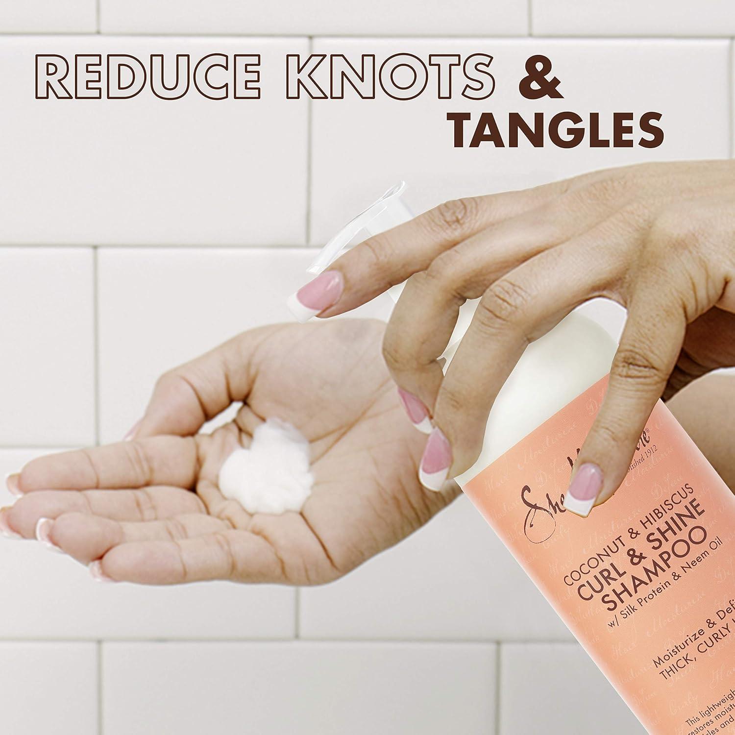 Champú SheaMoisture Coco y Hibisco 680 g para Cabello Rizado