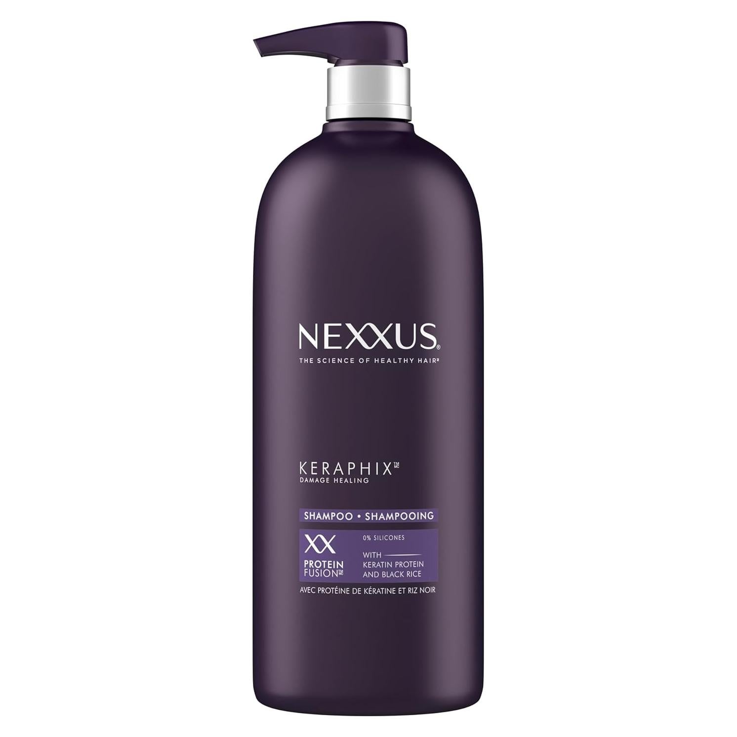 Champú Nexxus Keraphix 1 L con Queratina y Arroz Negro