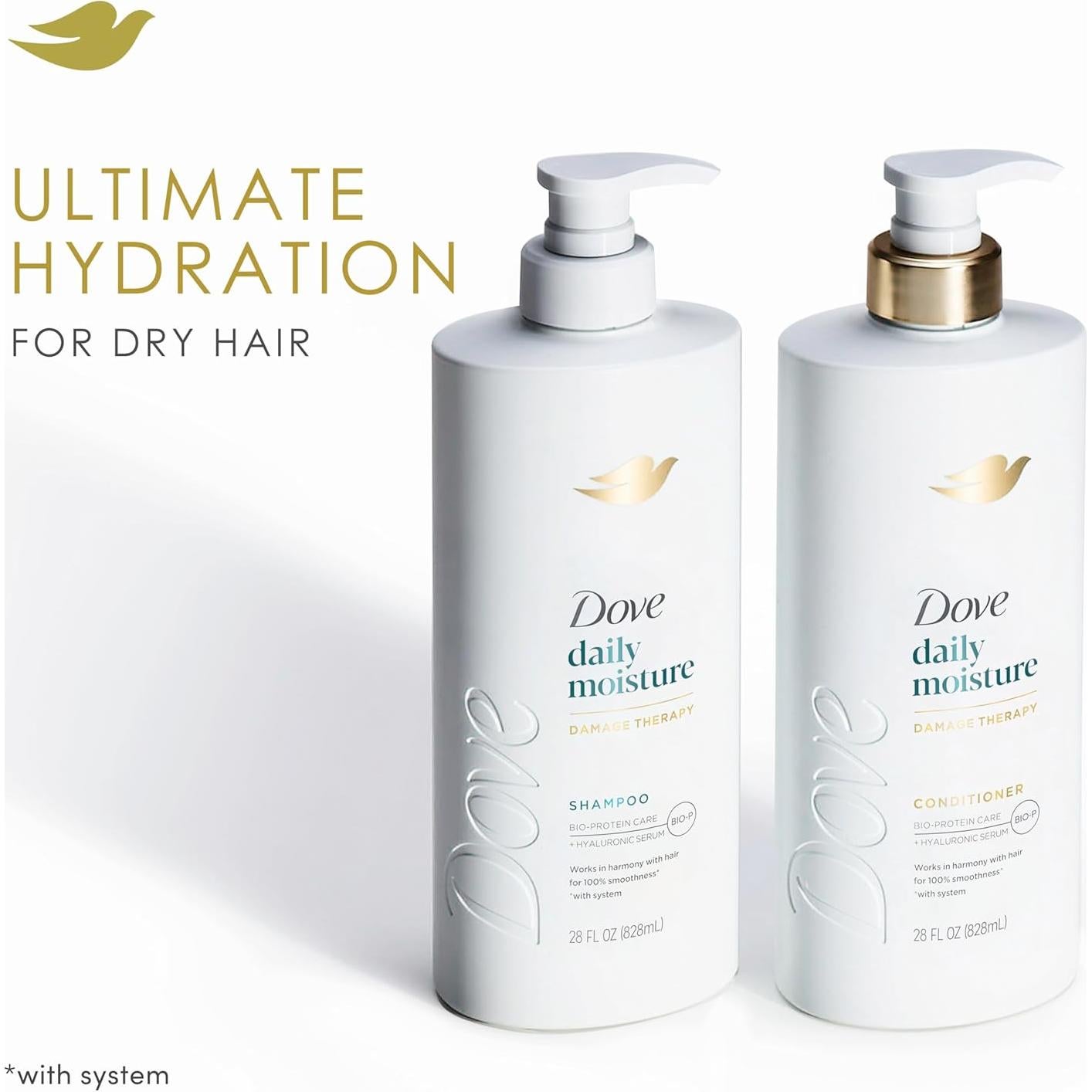 Champú Dove Coco e Hidratación 828 ml - Cabello Seco
