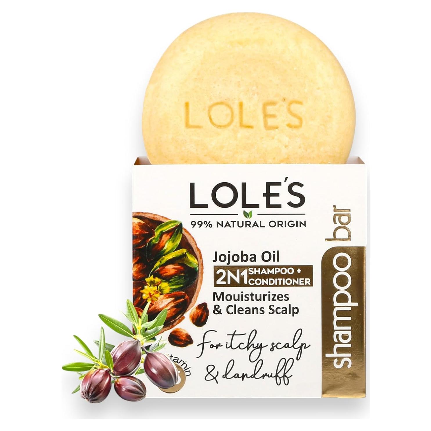 Barra de Champú y Acondicionador 2 en 1 LOLE Jojoba 99g