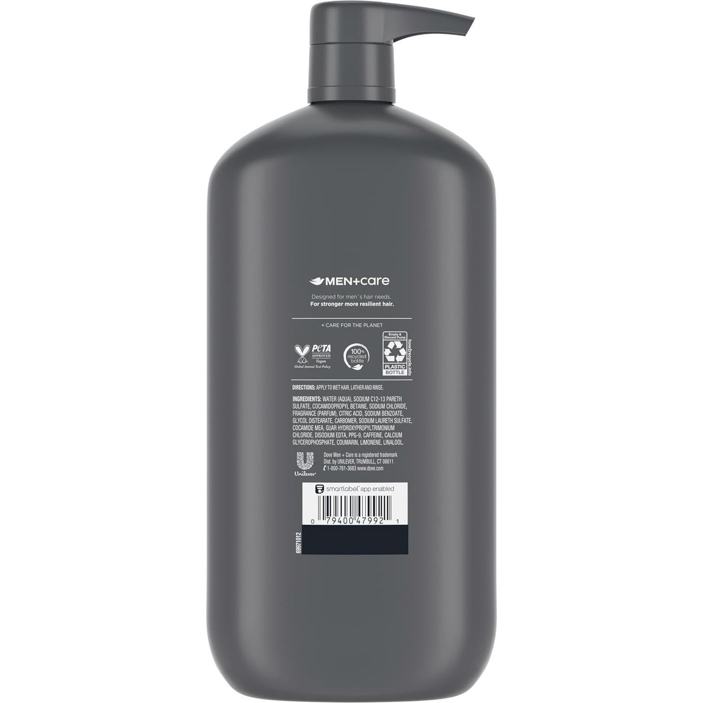 Champú y Acondicionador 2 en 1 Dove Men+Care 0.88 L Fuerte