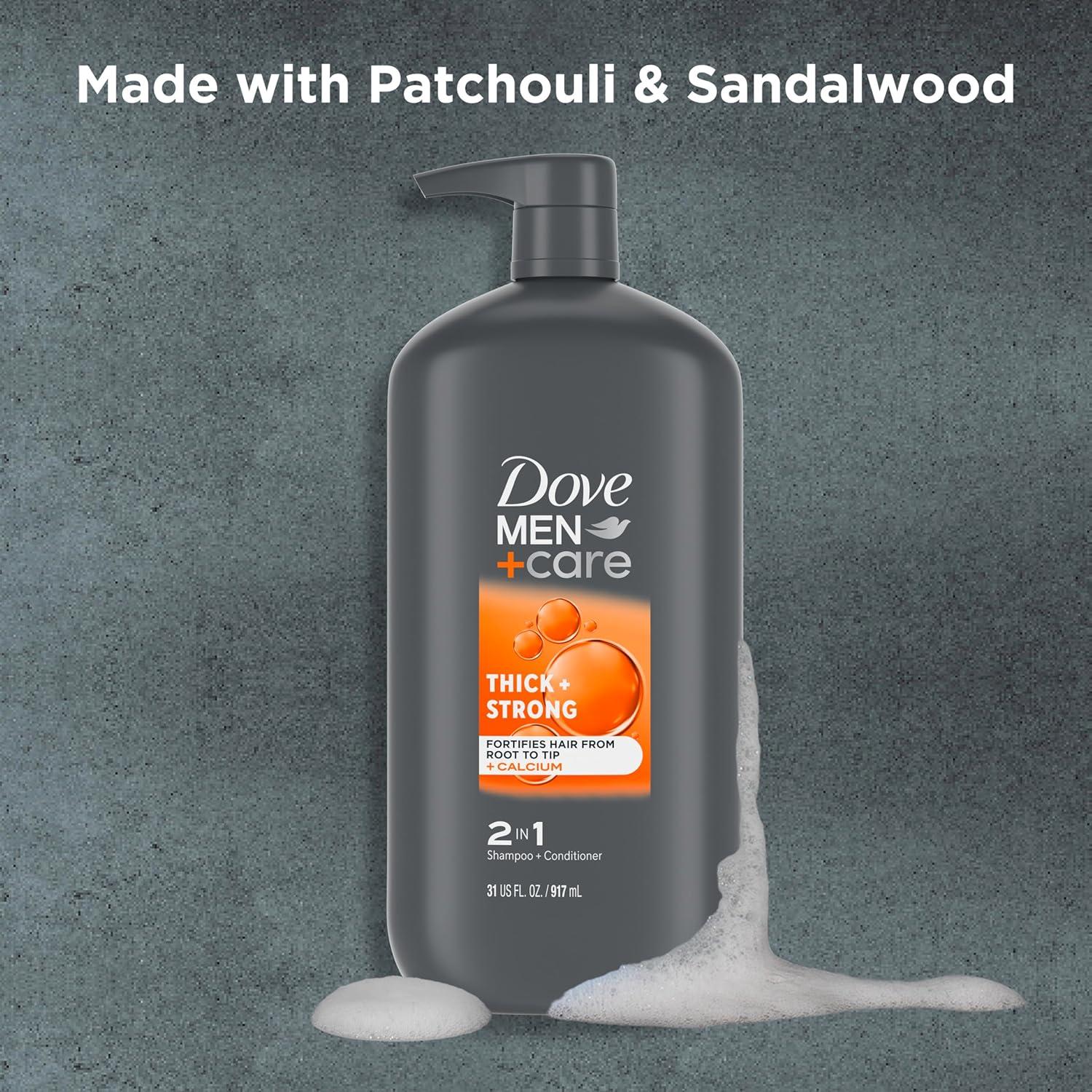 Champú y Acondicionador 2 en 1 Dove Men+Care 0.88 L Fuerte