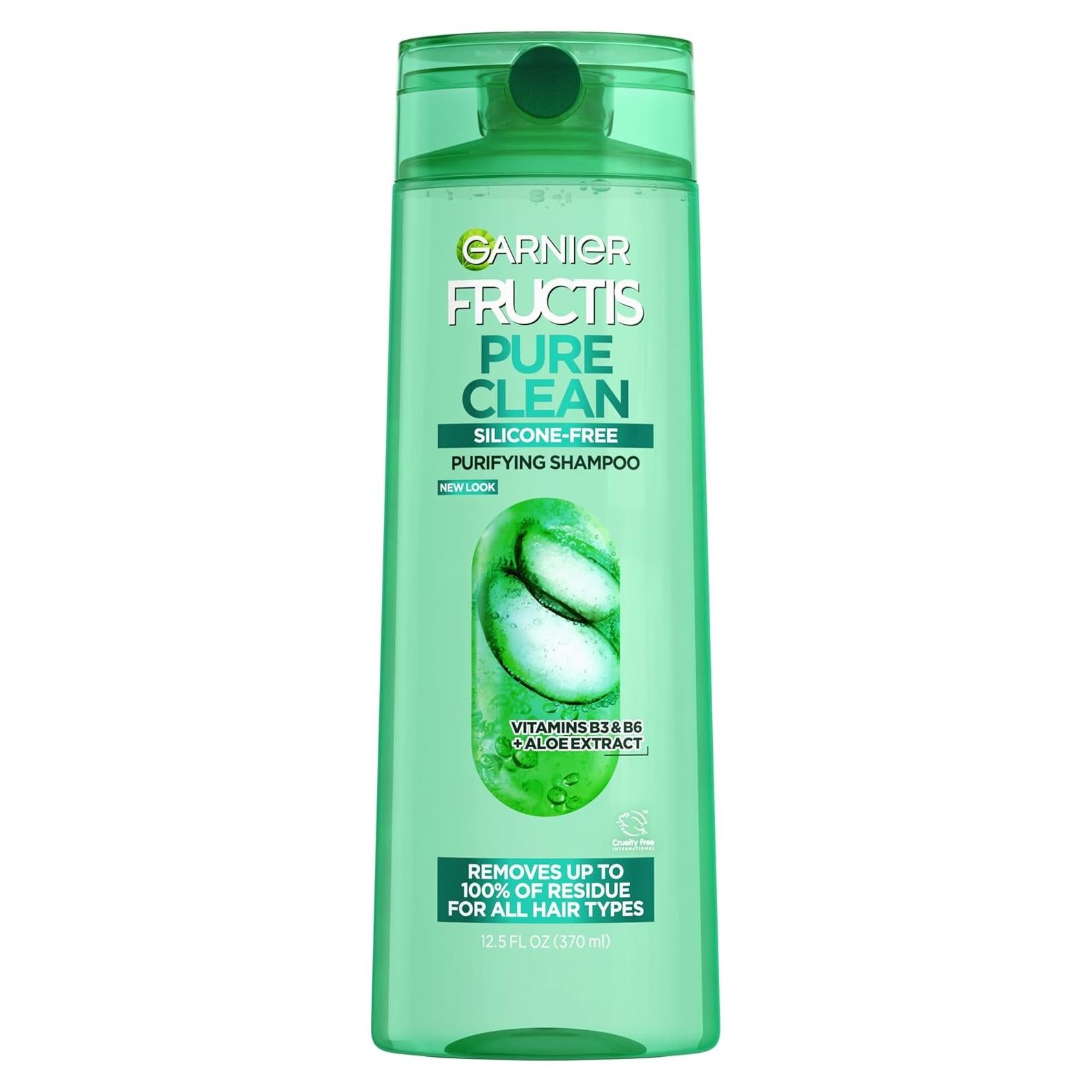 Champú Purificante Garnier Fructis Pure Clean 370 ml Sin Silicona