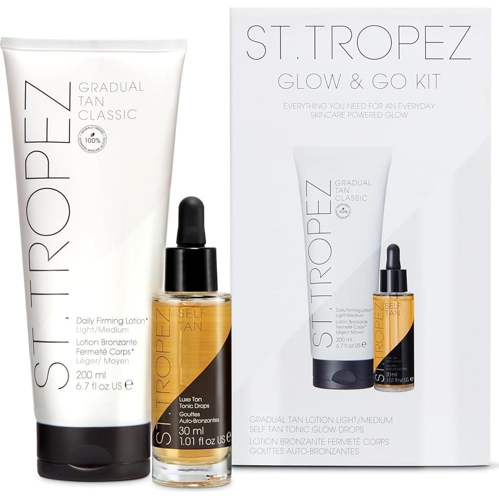 Kit de Brillo St.Tropez - Set de Autotanning Vegano y Natural