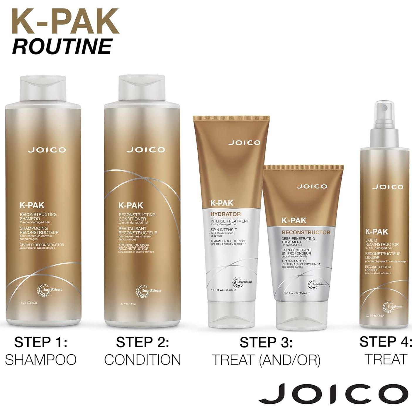 Champú y Acondicionador Joico K-PAK 1000 ml - Reconstrucción Cabello Dañado