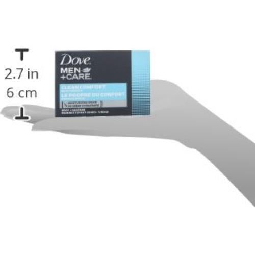Dove Men+Care Barra de Cuerpo y Cara Clean Comfort 106g - 8 Pzas