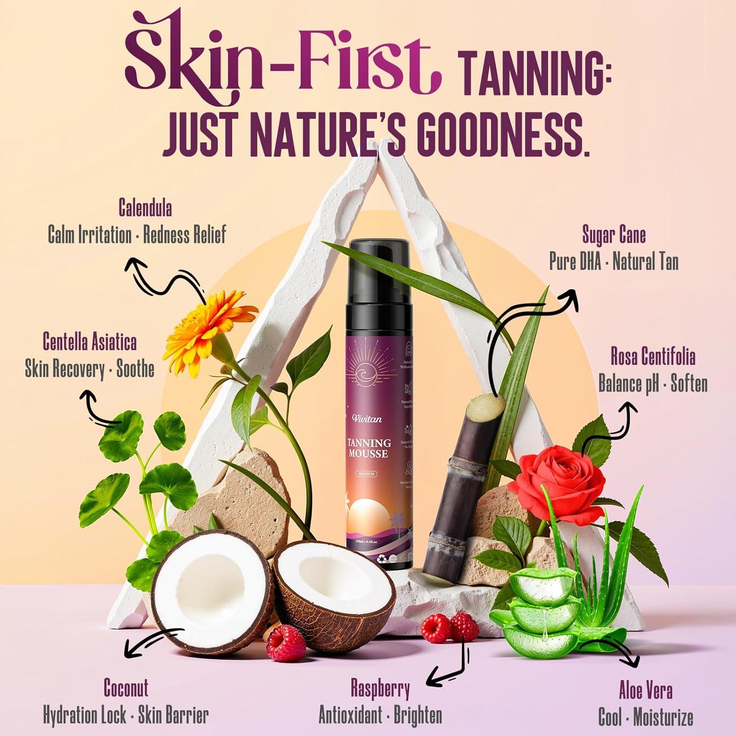 Mousse Autobronceador Vegano ZH Bronceado Medio 250 ml