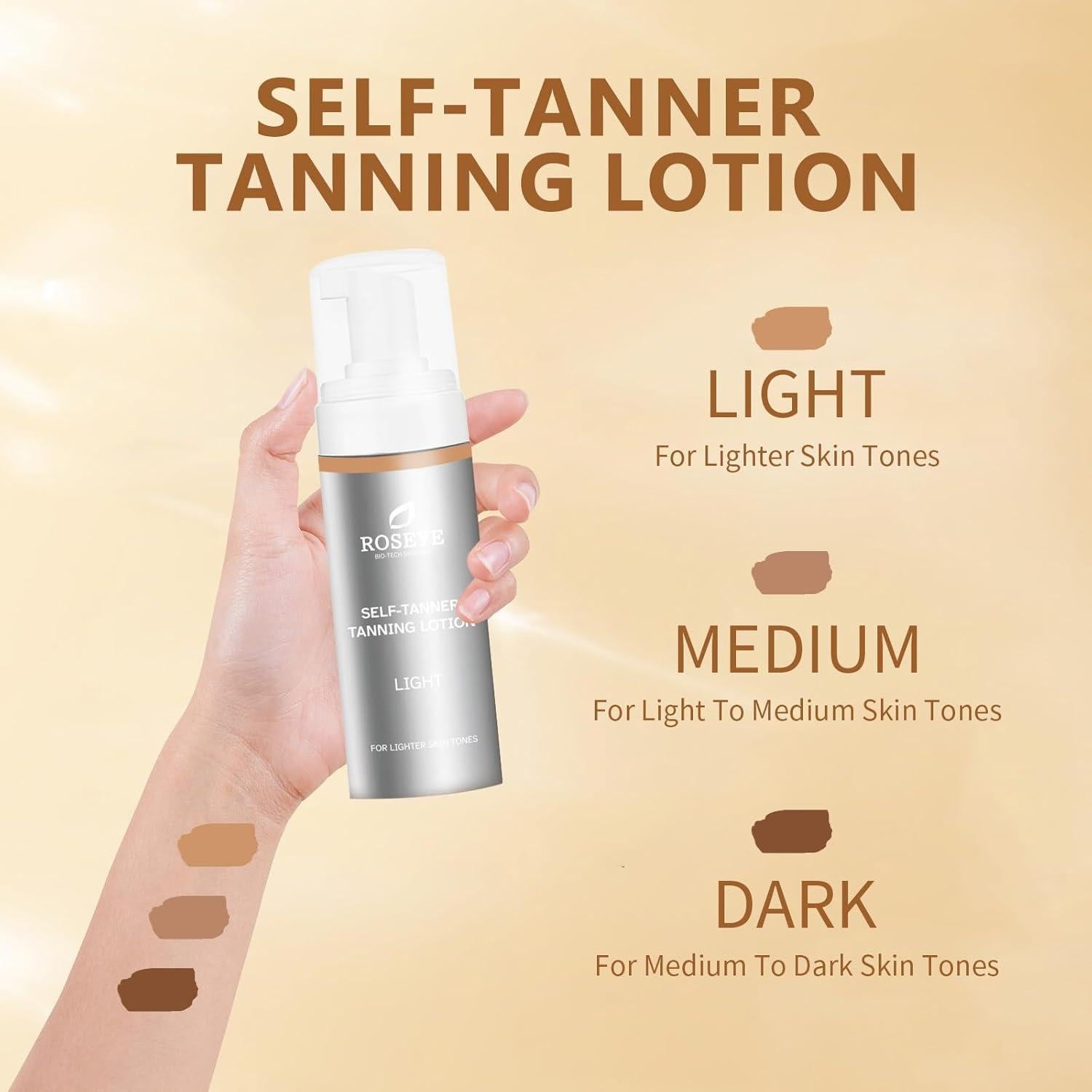 Loción Bronceadora Instantánea KOUFEI 221g - Secado Rápido