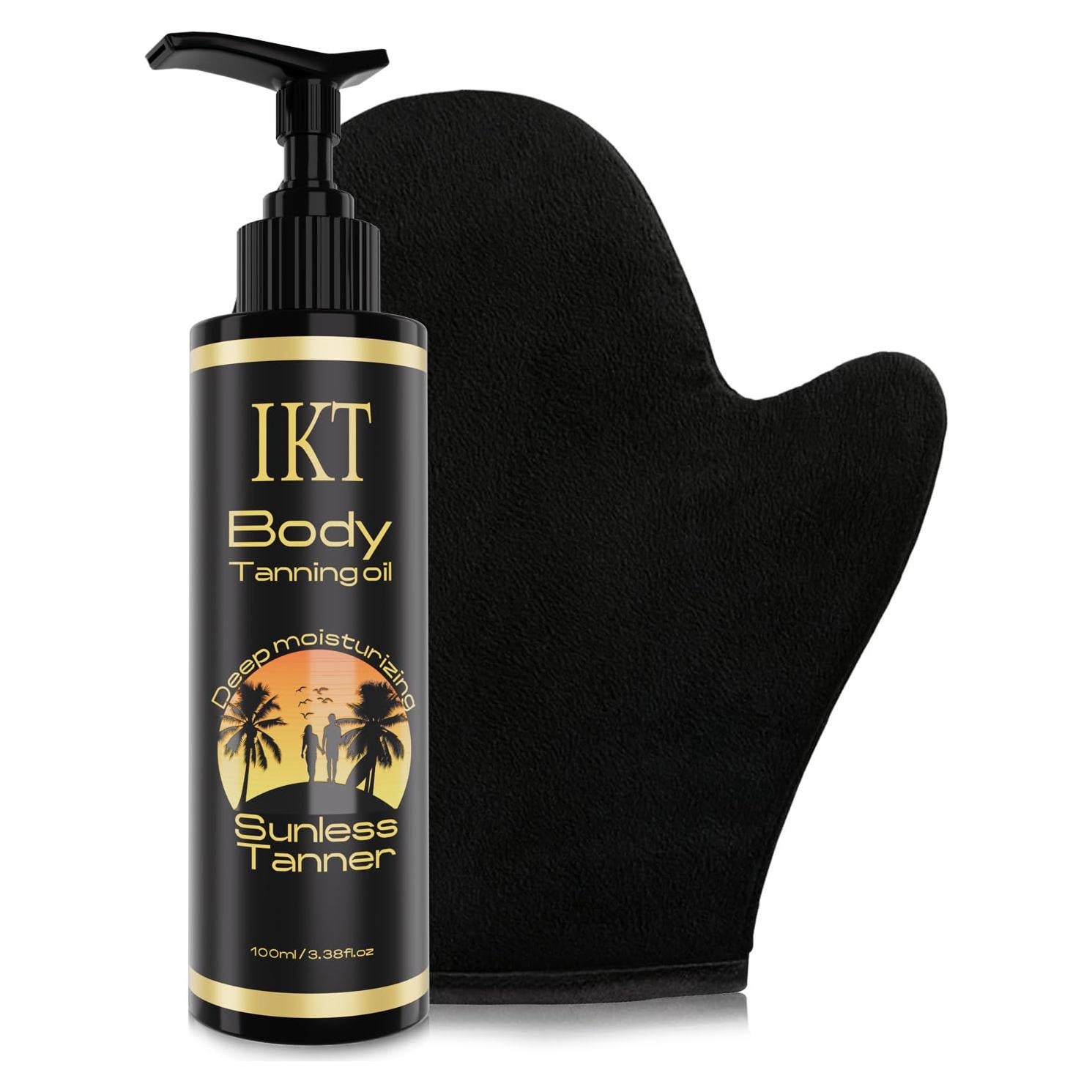 Kit Aceite Bronceador FUNAN 100ml + Mitón Aplicación