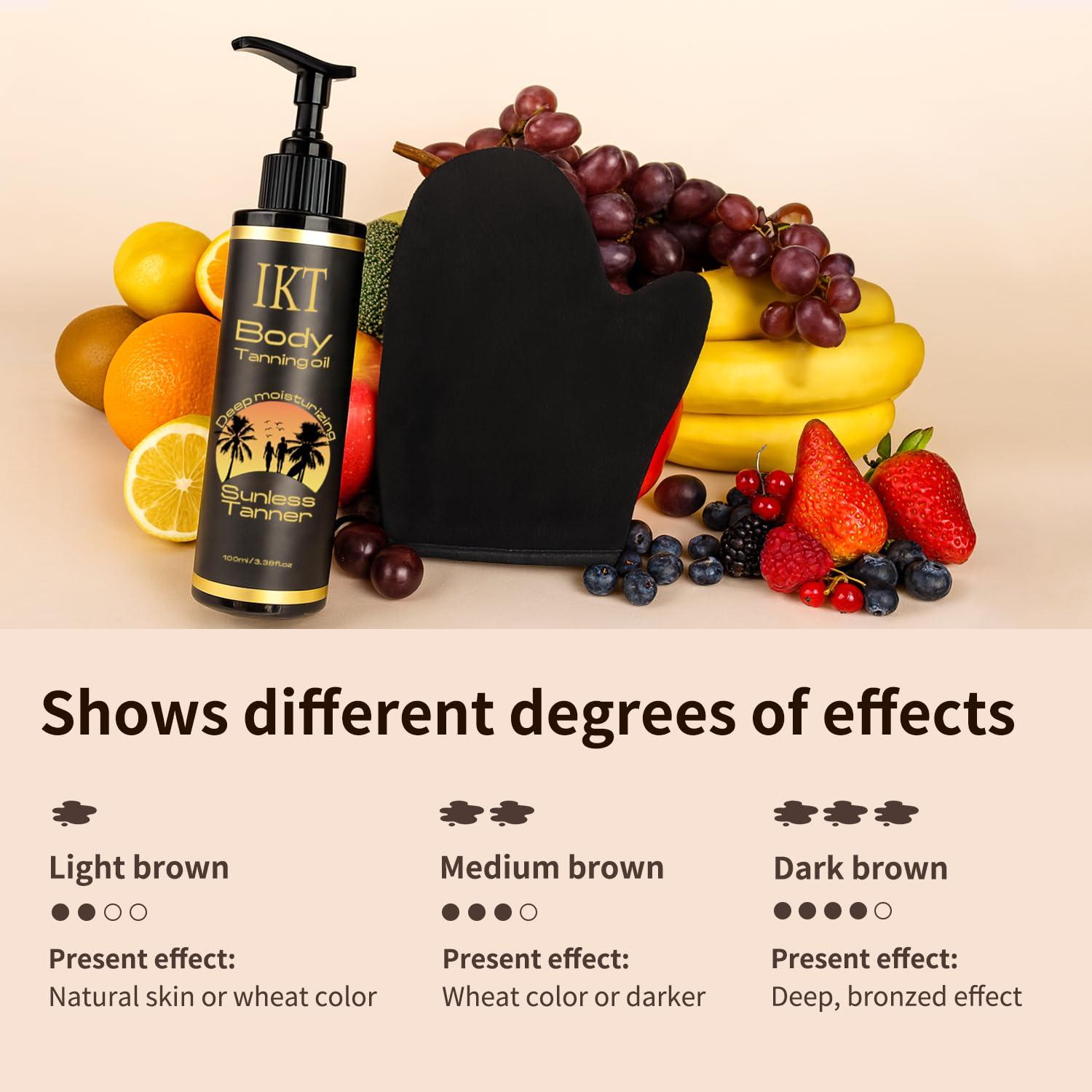 Kit Aceite Bronceador FUNAN 100ml + Mitón Aplicación