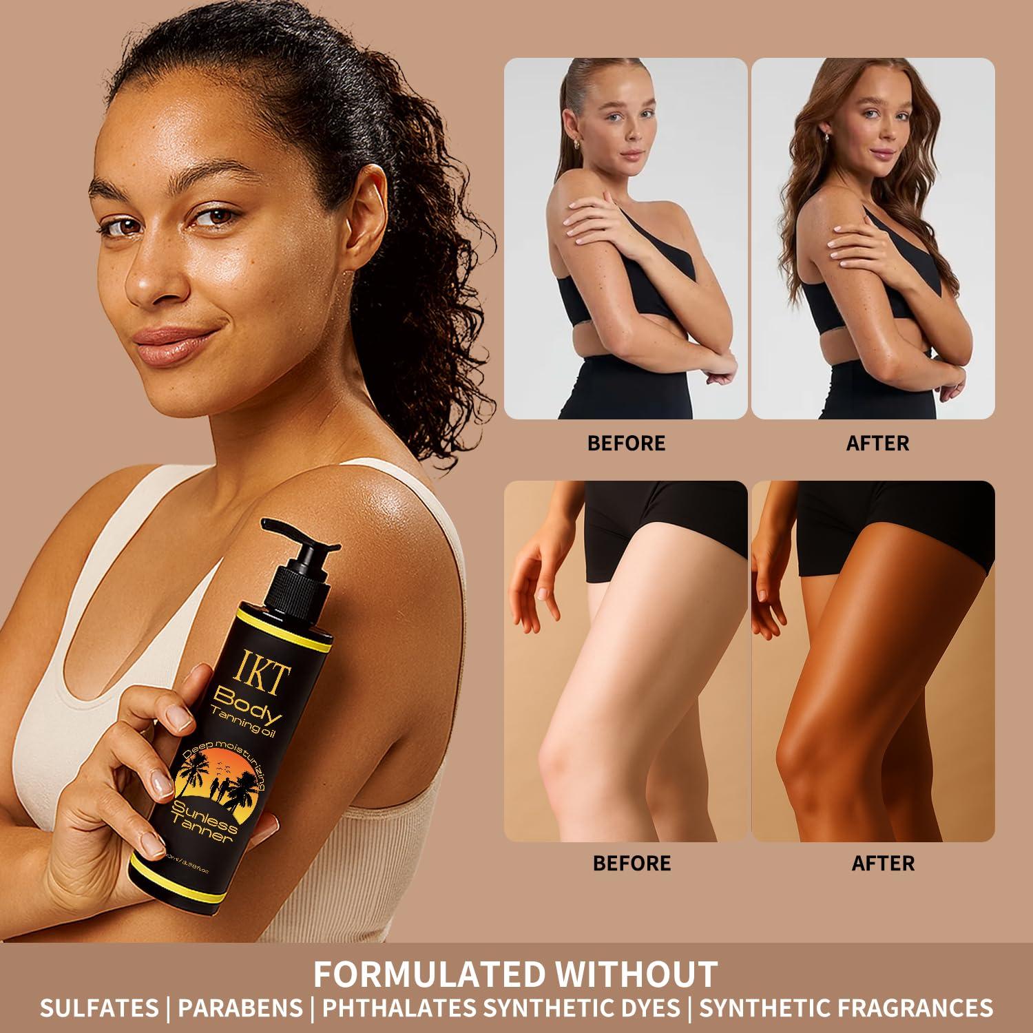 Kit Aceite Bronceador FUNAN 100ml + Mitón Aplicación