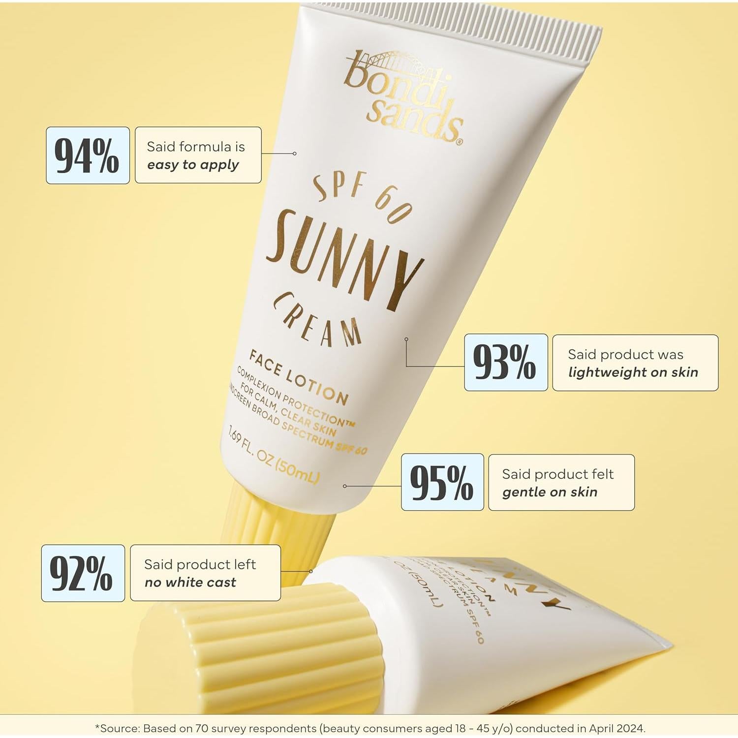 Crema Solar Facial Bondi Sands SPF 60 Hidratante 50 ml