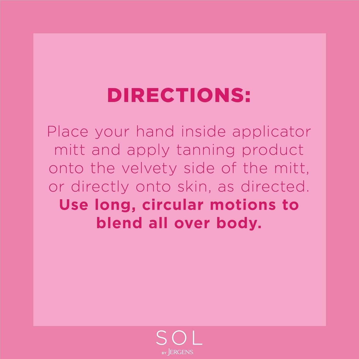 Mitón Aplicador Autobronceador SOL by Jergens Reutilizable 25.1 cm