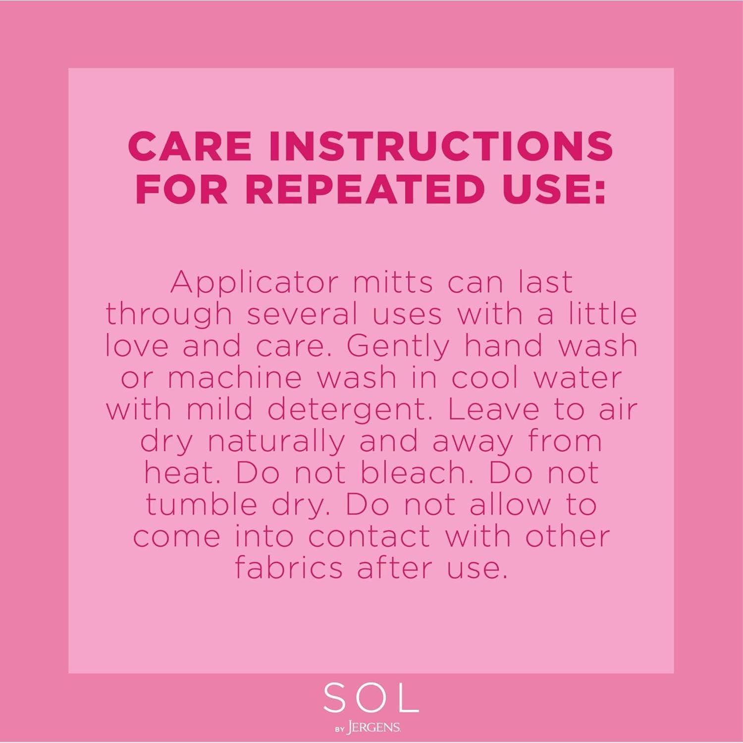 Mitón Aplicador Autobronceador SOL by Jergens Reutilizable 25.1 cm