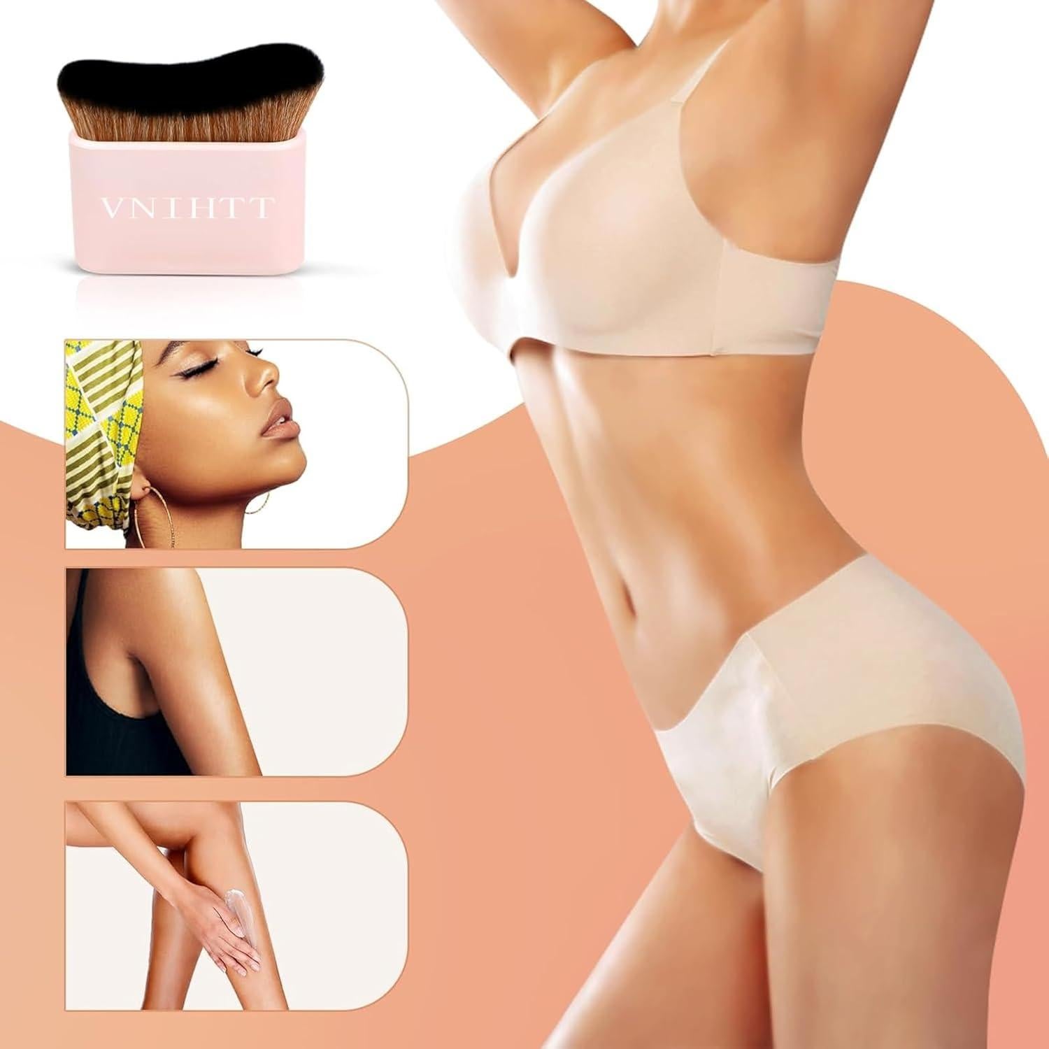 Brocha Autobronceadora Kabuki VNIHTT - Aplicación Suave y Uniforme