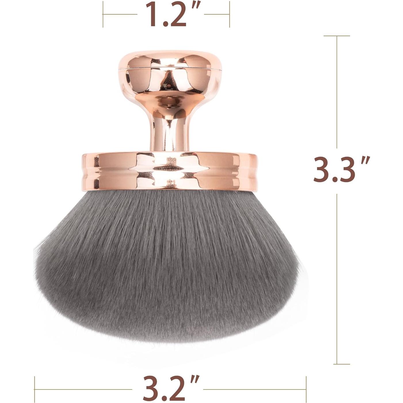 Brocha Kabuki Grande BABYSHEEP para Autobronceador 8.4 cm Oro Rosa