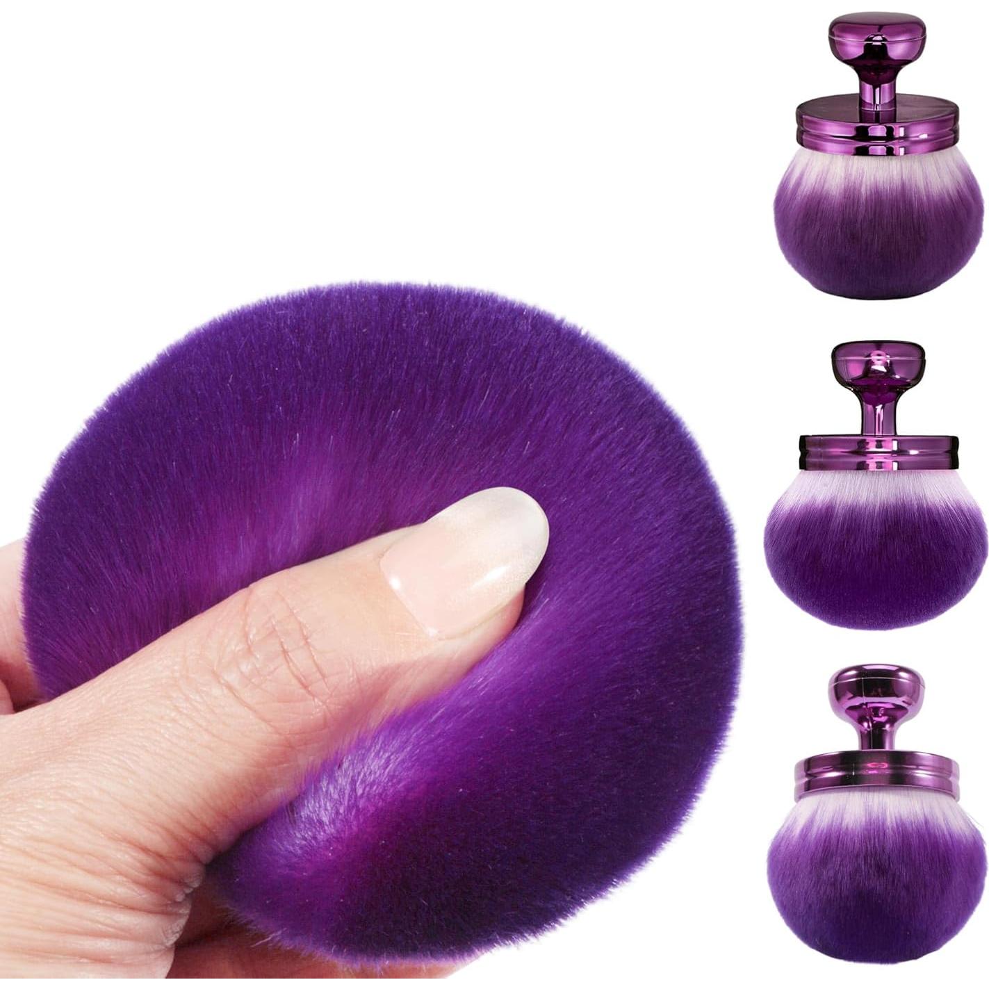 Brocha Kabuki Corporal Extra Grande BABYSHEEP 7.62 cm Púrpura