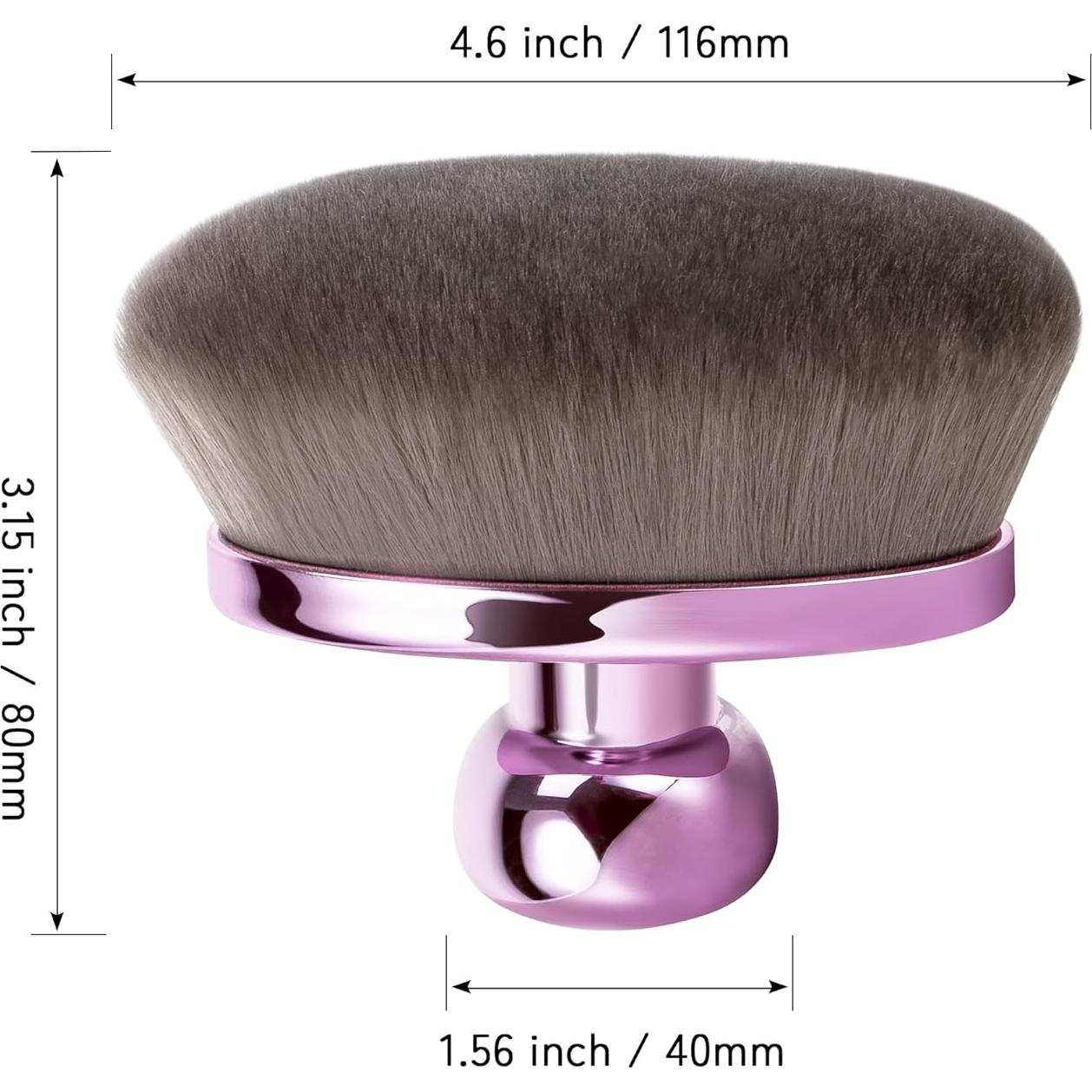 Brocha de Maquillaje Corporal Kabuki BABYSHEEP 11.68 cm Morado