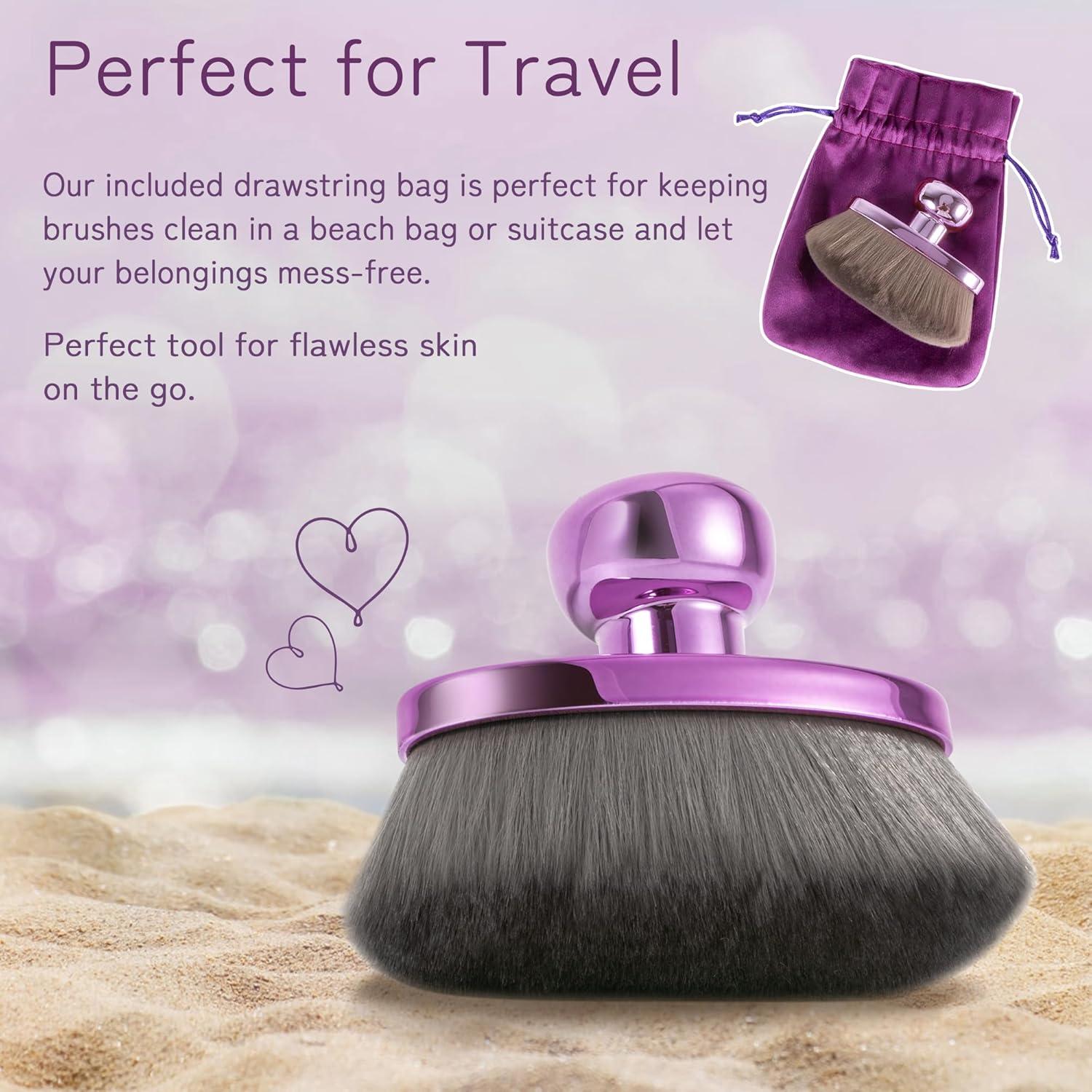 Brocha de Maquillaje Corporal Kabuki BABYSHEEP 11.68 cm Morado