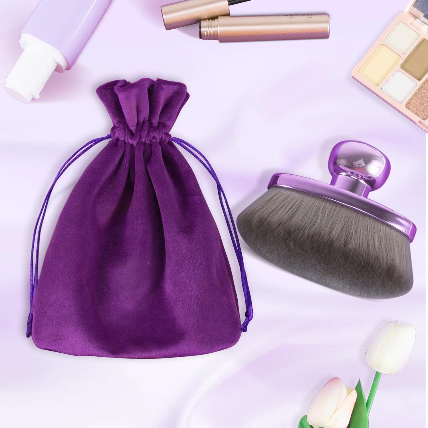 Brocha de Maquillaje Corporal Kabuki BABYSHEEP 11.68 cm Morado