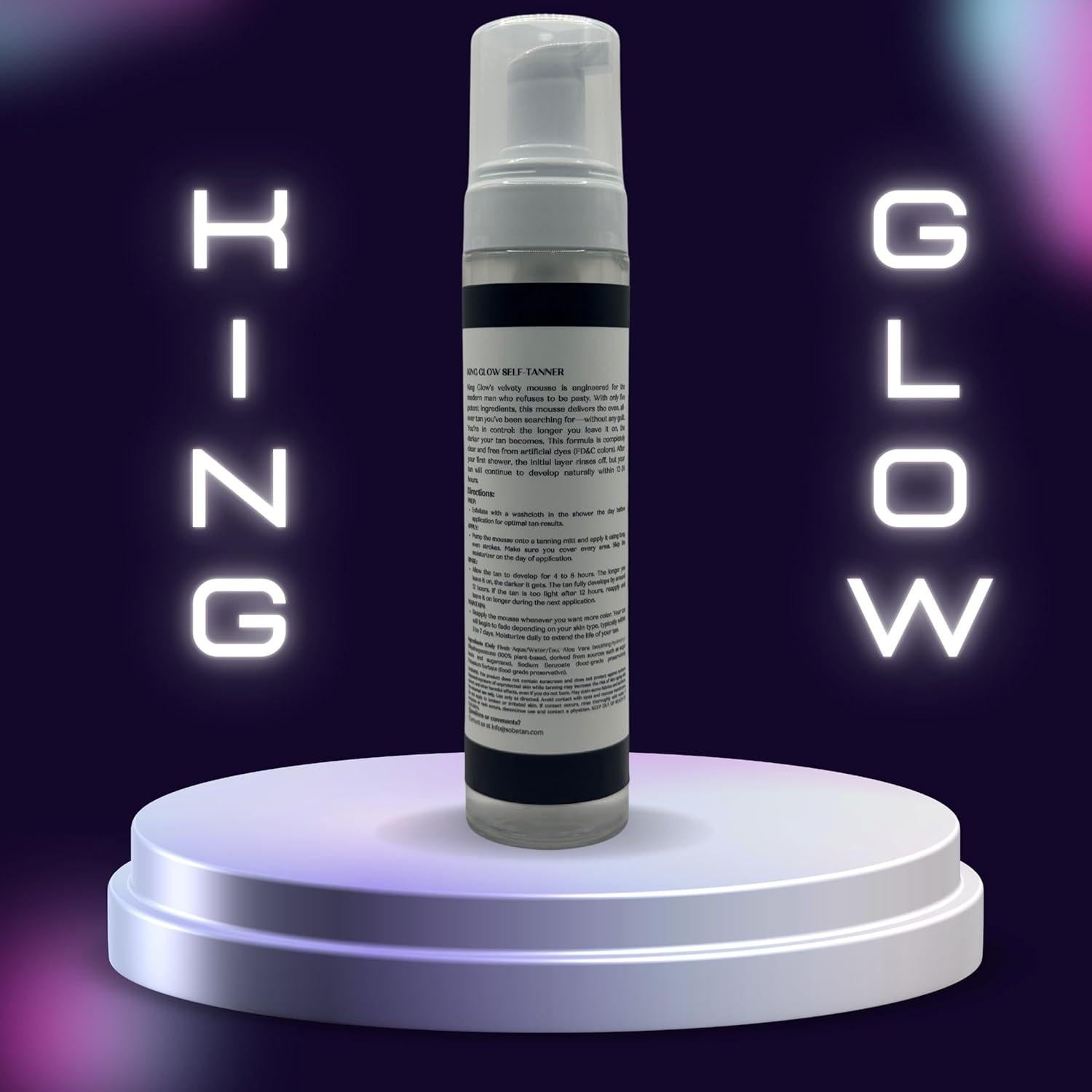 Autobronceador para Hombres King Glow - Espuma 340g Sin Olor