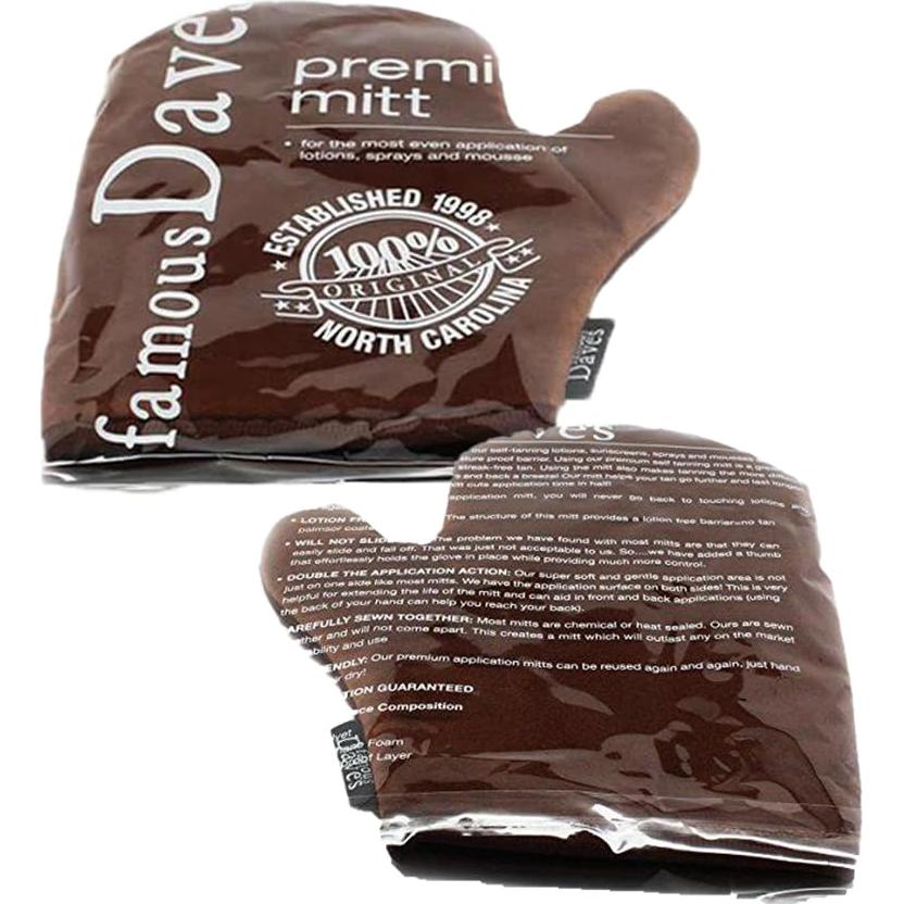 Mitón de Bronceado Automático Famous Dave Doble Cara Reutilizable