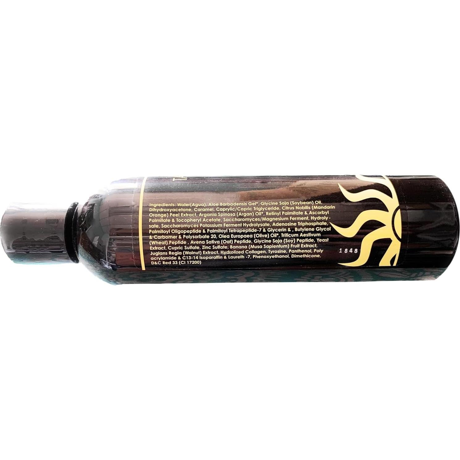 Bronceador Sin Sol Tan Physics 8oz (Paquete de 2) con Mitón