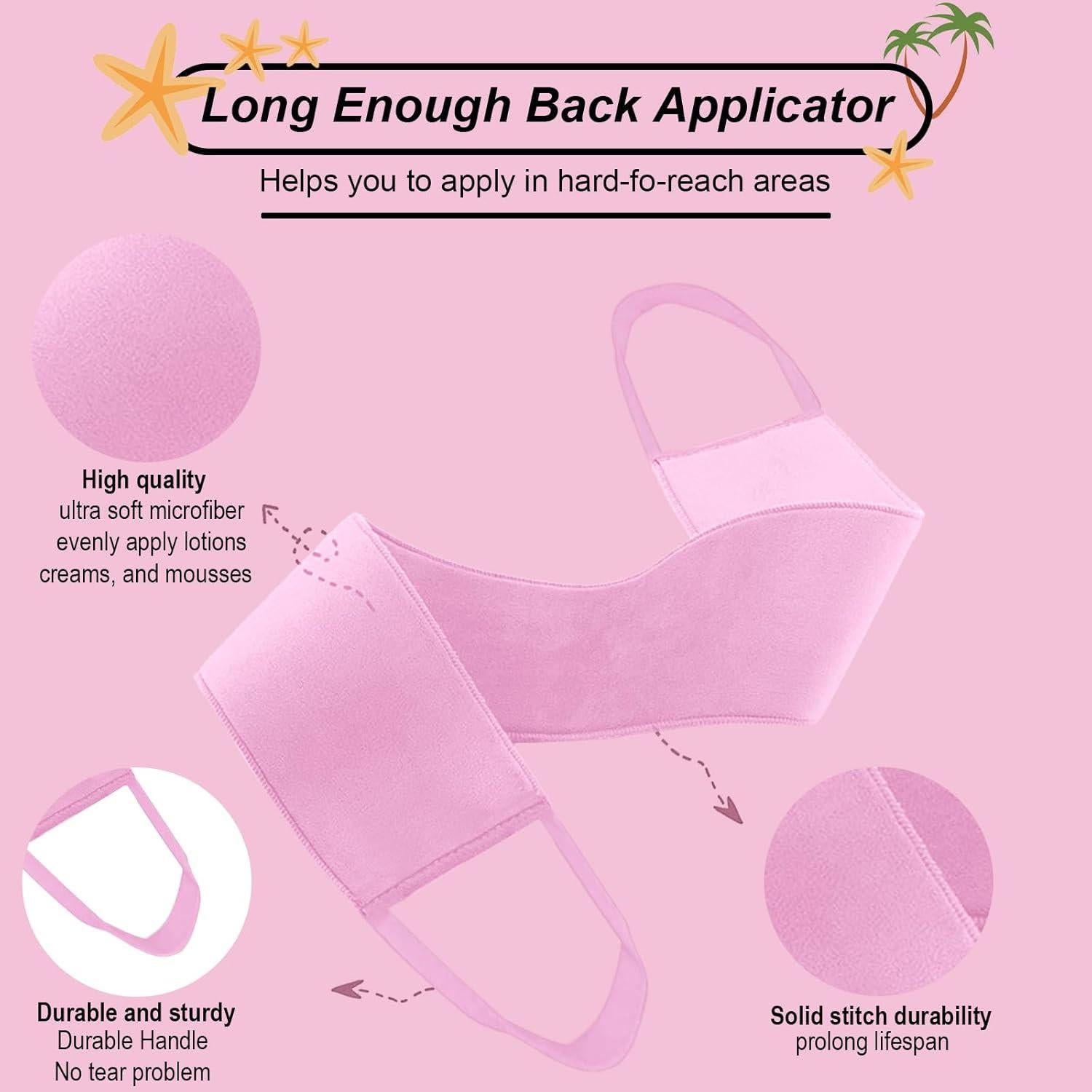 Kit de Aplicador de Autobronceador FIRSTPELLA 4 Piezas Rosa