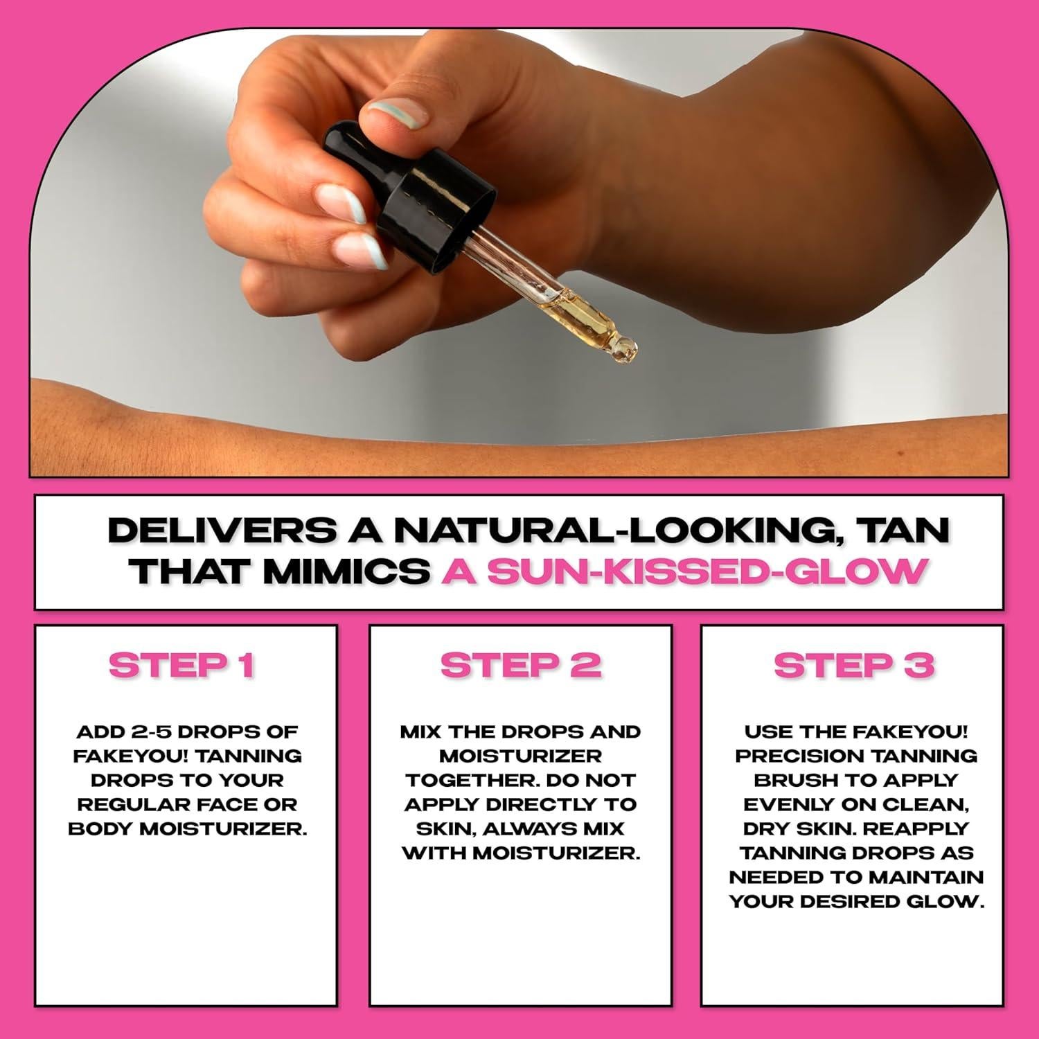 Fake You! Gotas Bronceadoras 30ml - Bronceado Natural y Sin Rayas