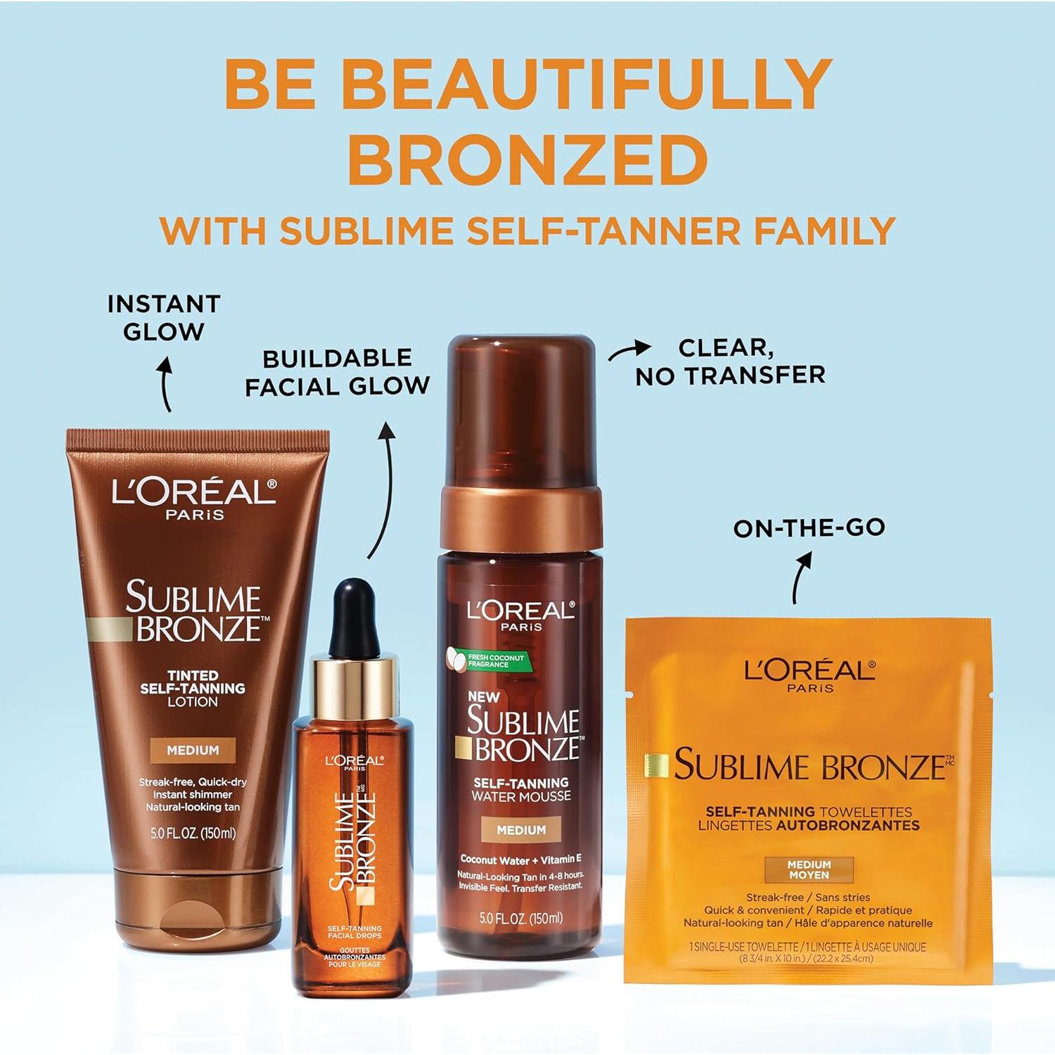 L'Oreal Paris Autobronceador Tinteado Medio 142g - Bronceado Natural