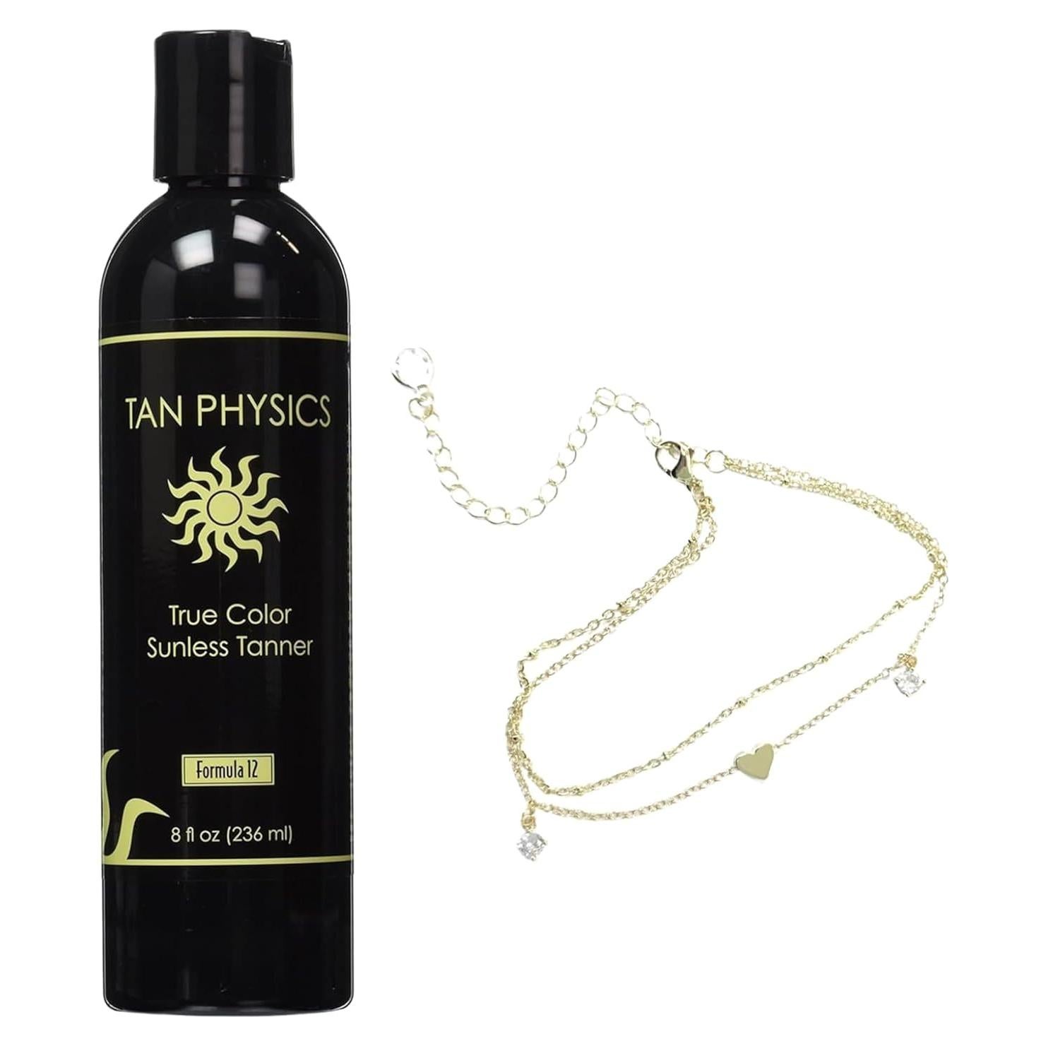 Loción Autobronceadora Tan Physics 8oz - Brillo Natural Sin Rayas