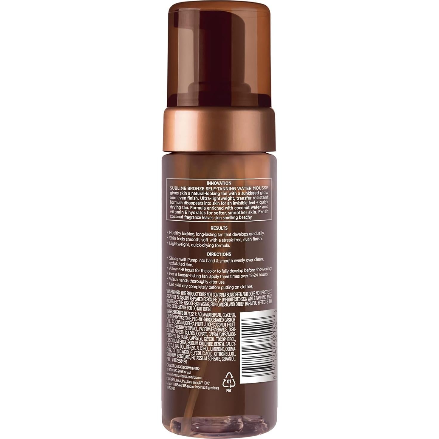 L'Oreal Paris Autobronceador Mousse 148 ml - Bronceado Natural