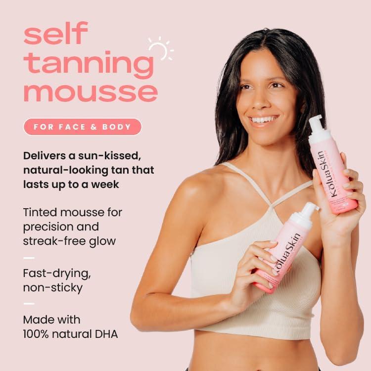 Mousse Autobronceador Oscuro KoluaWax - Bronceado Natural 198g