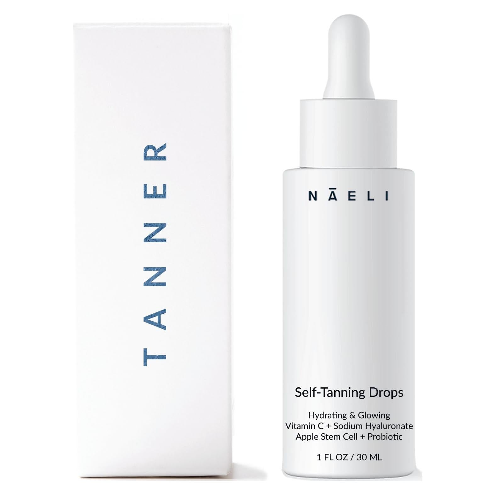 Gotas Autobronceadoras Graduales NAELI - 28.35 g, Anti Envejecimiento