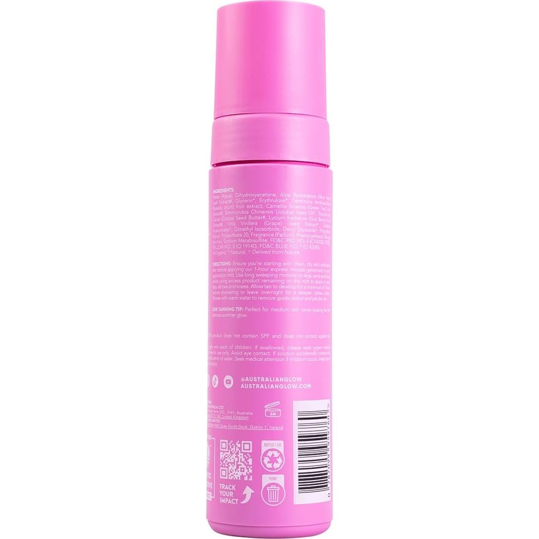 Mousse Autobronceador Australian Glow 200ml Oscuro - 1 Hora