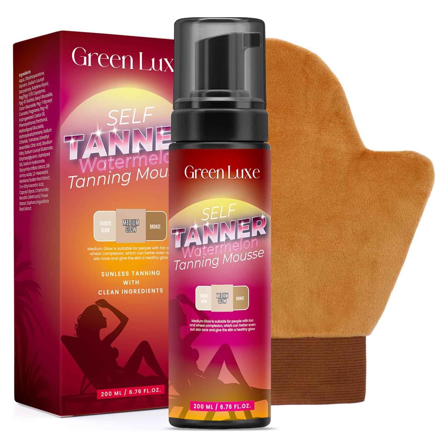 Kit de Mitón Autobronceador Green Luxe 200 ml - Bronceado Natural