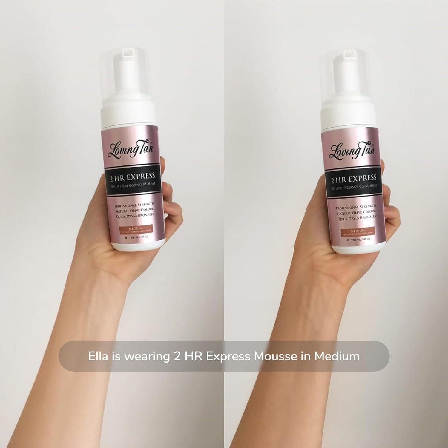 Mousse Autobronceador Loving Tan 2 HR Express 118 ml - Natural