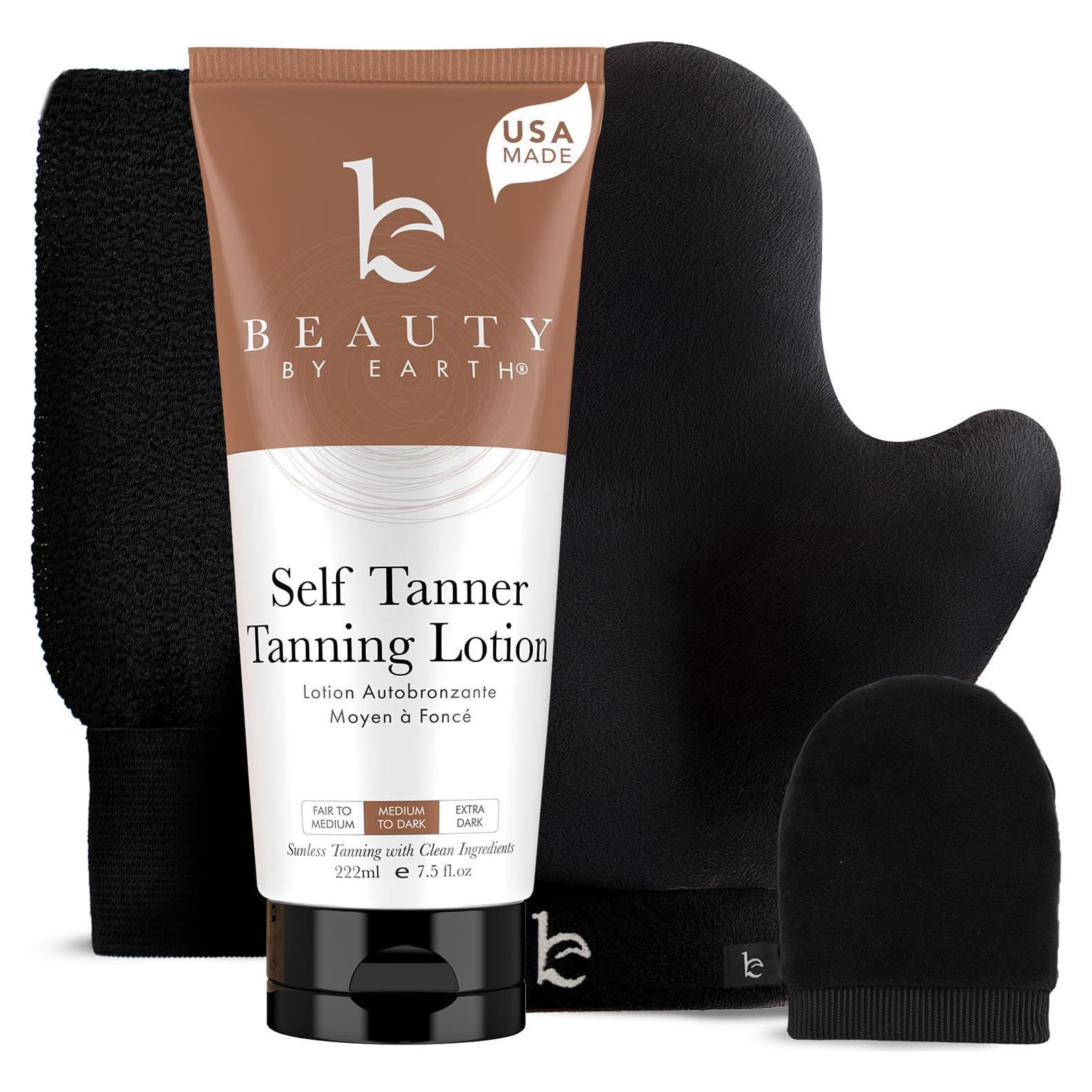 Autobronceador Beauty by Earth - Kit Todo en Uno con Mitón