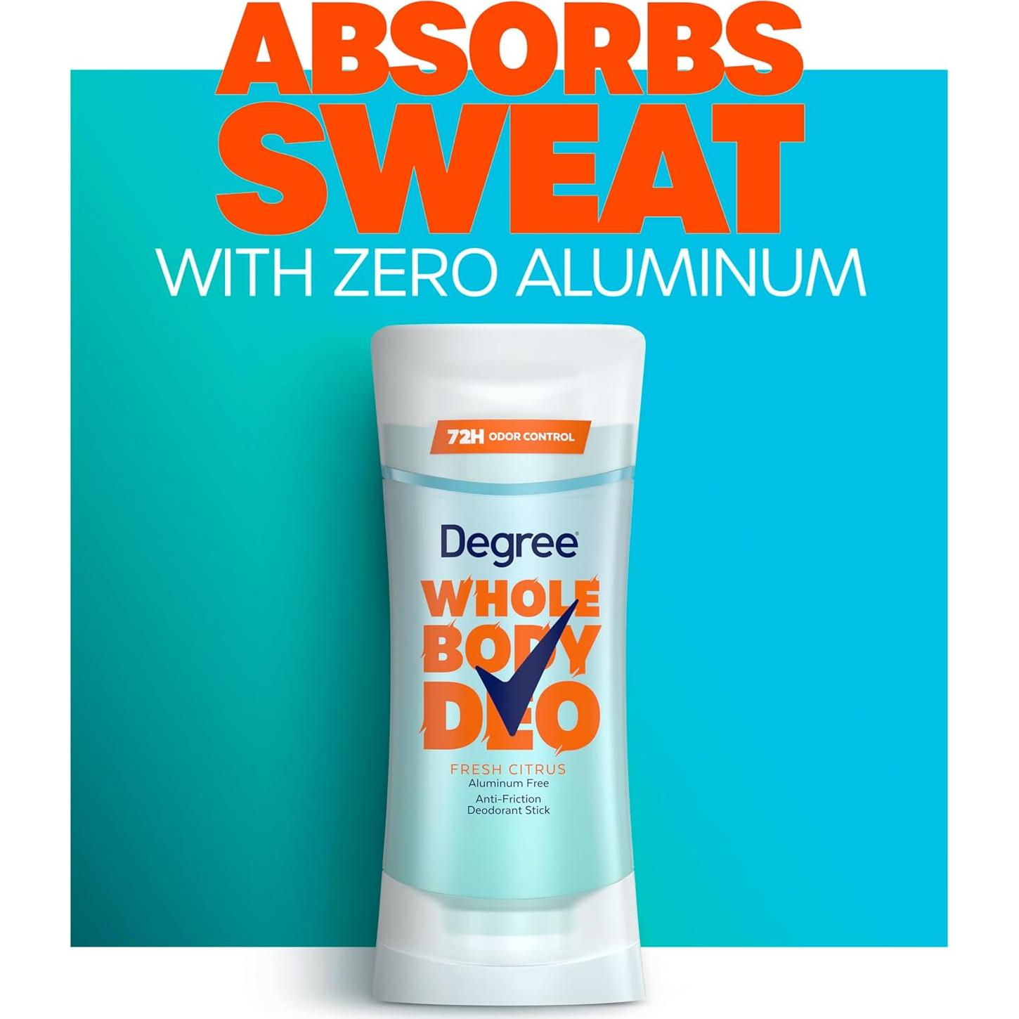 Desodorante en barra Degree Whole Body 75 g aroma cítrico