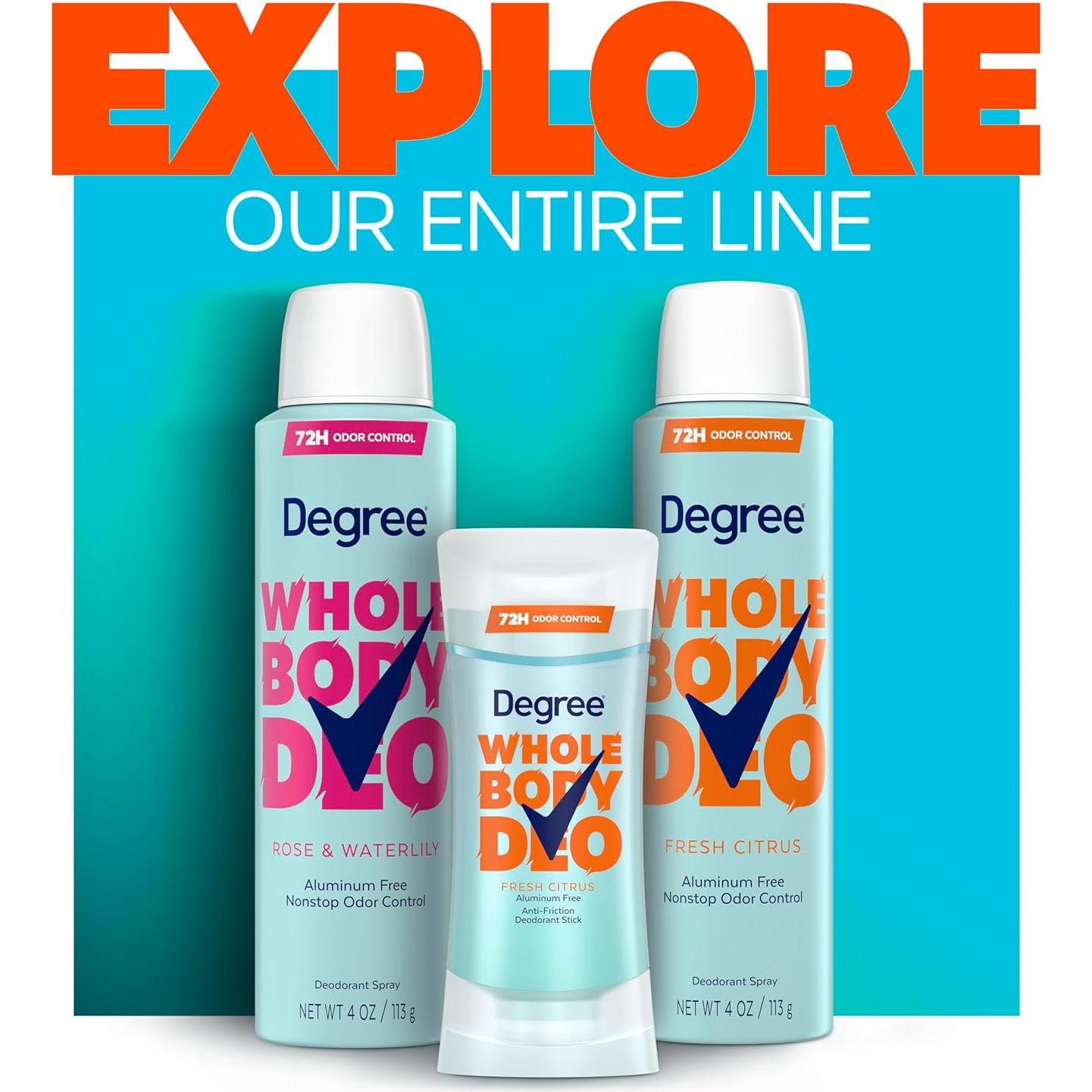 Desodorante en barra Degree Whole Body 75 g aroma cítrico