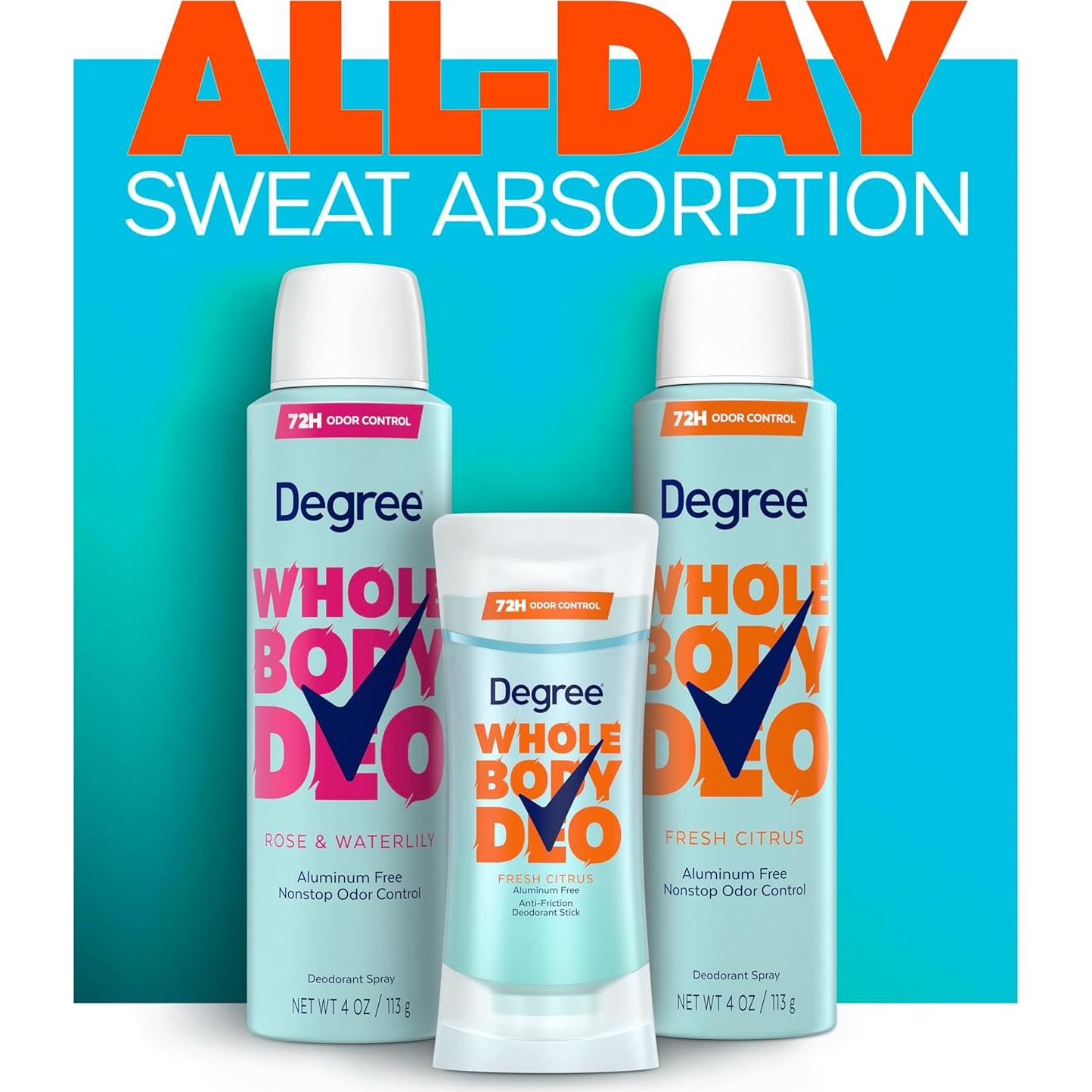 Desodorante en barra Degree Whole Body 75 g aroma cítrico