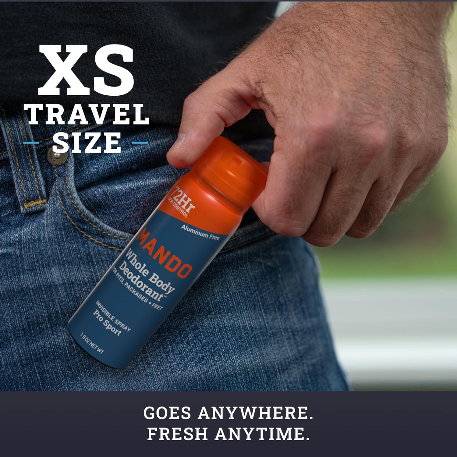 Desodorante en Spray Invisible Mando 102 g + 28 g Pro Sport