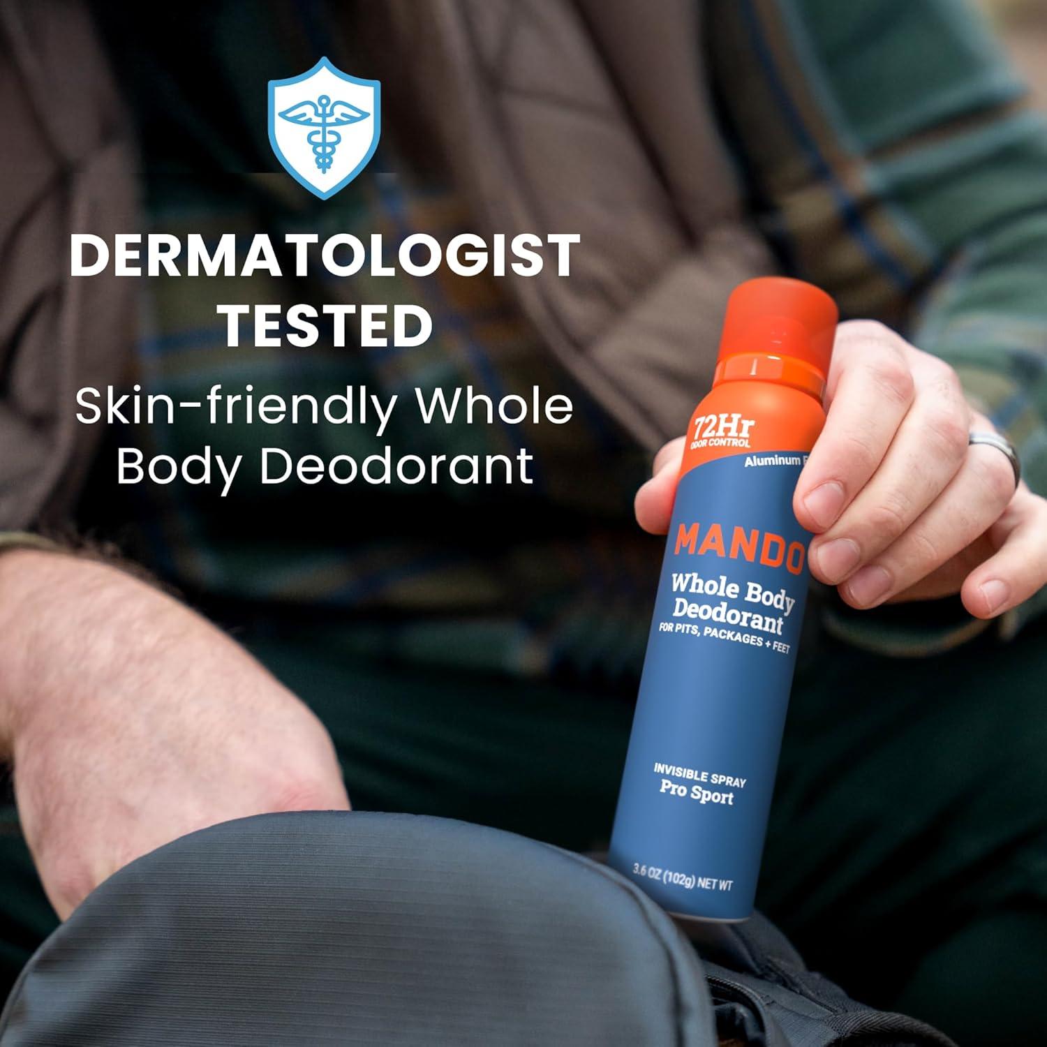 Desodorante en Spray Invisible Mando 102 g + 28 g Pro Sport