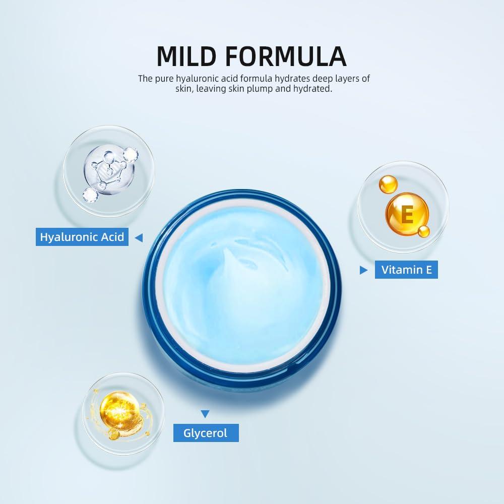 Gel Hidratante Facial DEERELF Ácido Hialurónico 50g Piel Grasa