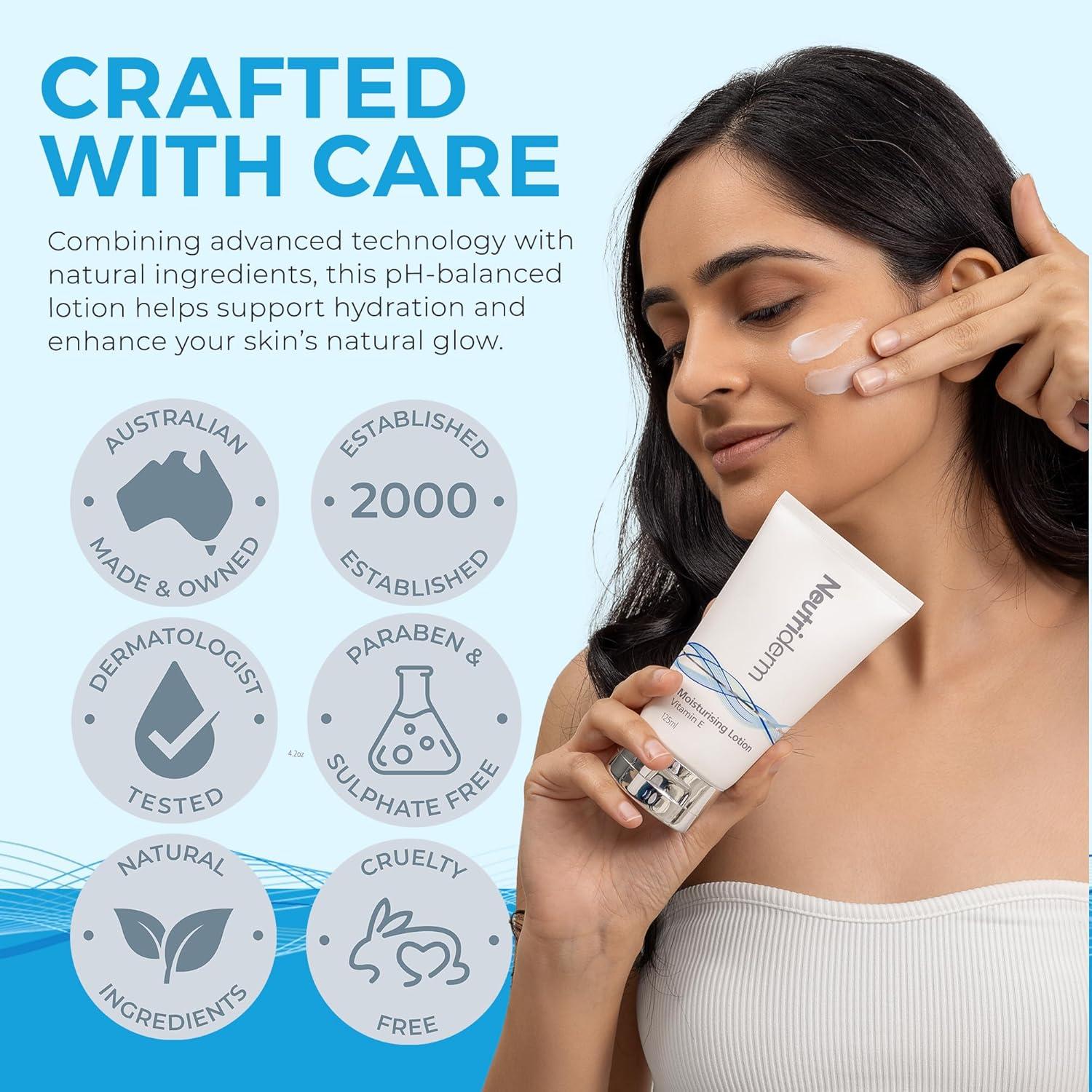 Hidratante Facial Neutriderm con Vitamina E 125 g - Piel Seca