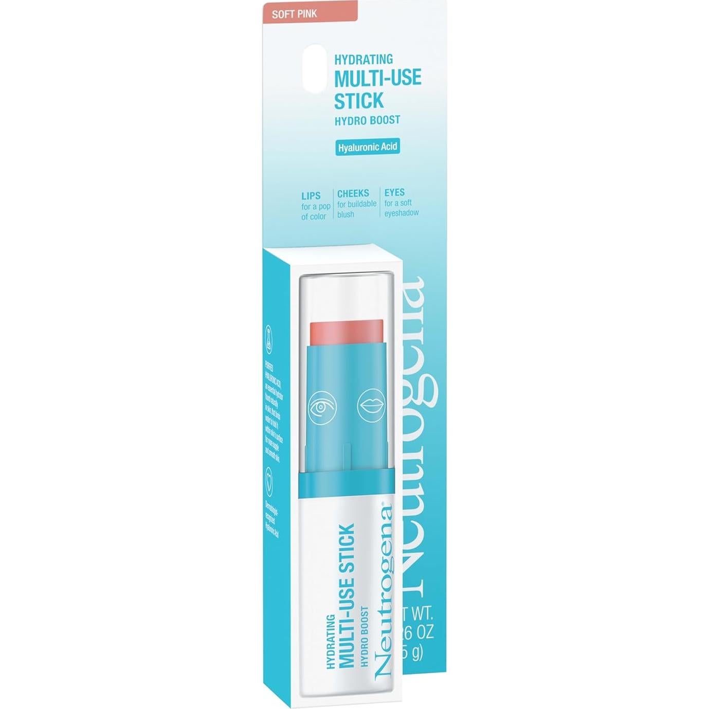 Barra de Maquillaje Multiuso Neutrogena Hydro Boost 7.39g Rosa Suave